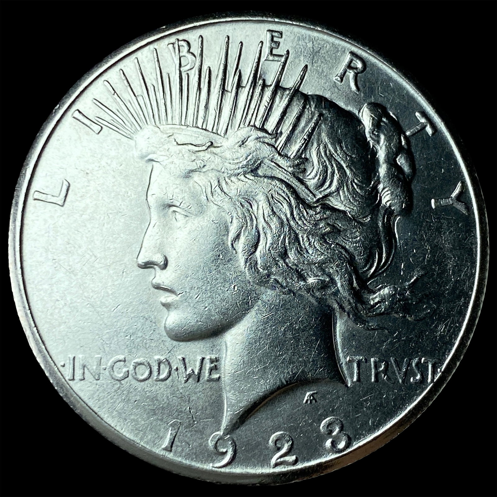 1923-S Silver Peace Dollar CHOICE BU: 1923-S Silver Peace Dollar CHOICE BU