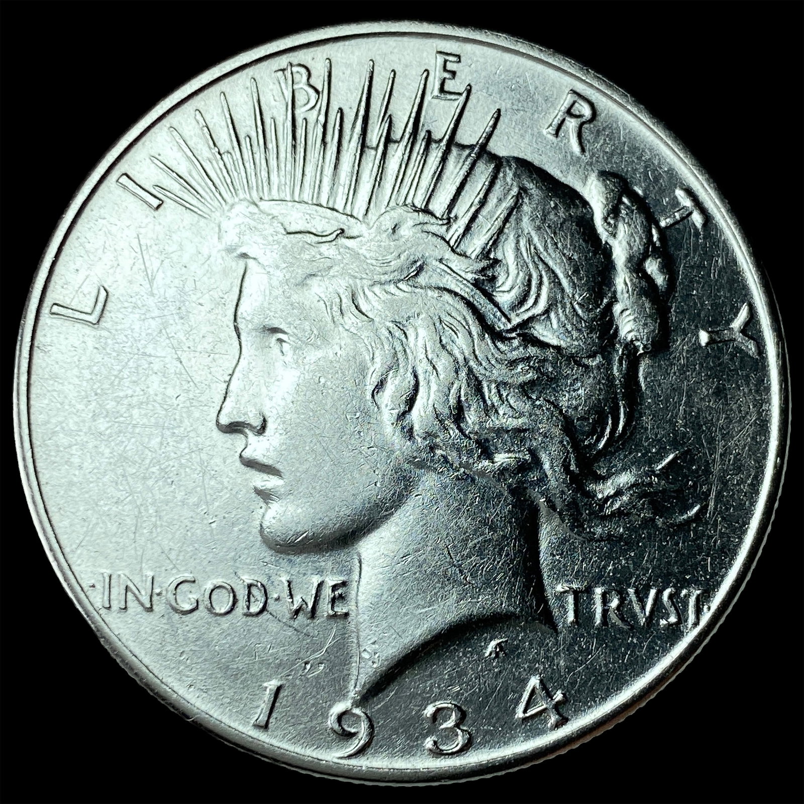 1934 Silver Peace Dollar CHOICE BU: 1934 Silver Peace Dollar CHOICE BU