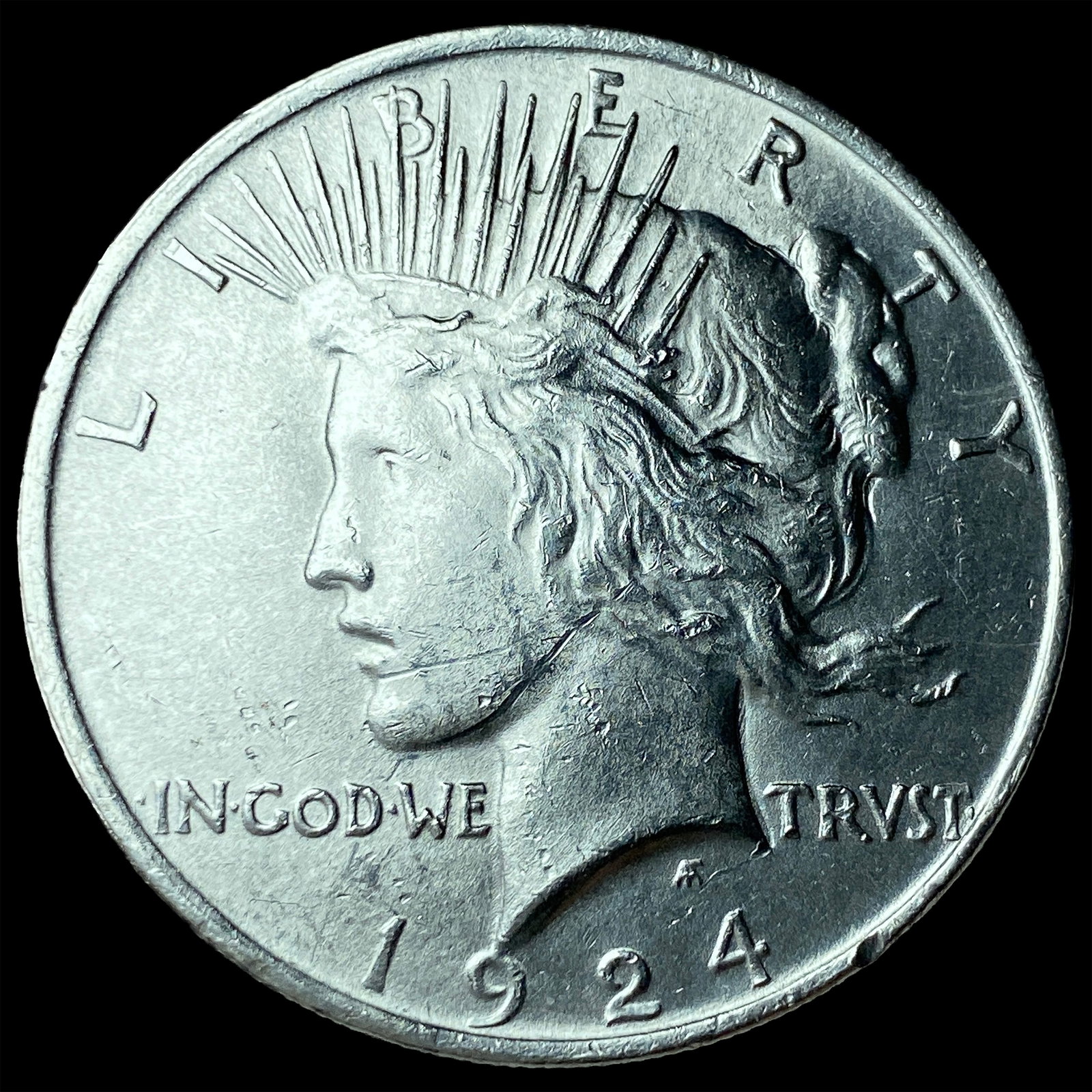 1924 Peace Silver Dollar CHOICE BU: 1924 Peace Silver Dollar CHOICE BU