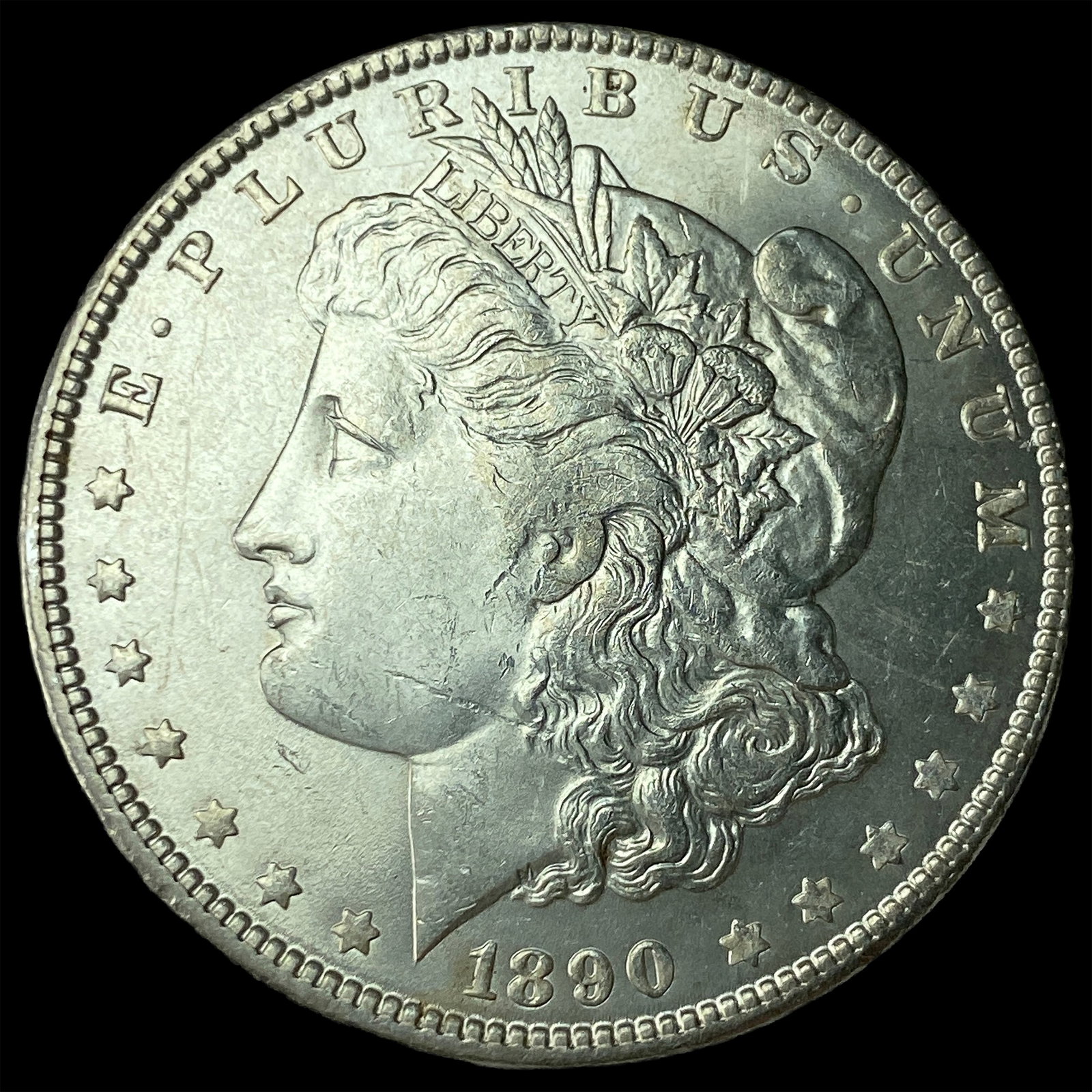 1890-S Silver Morgan Dollar CHOICE BU: 1890-S Silver Morgan Dollar CHOICE BU