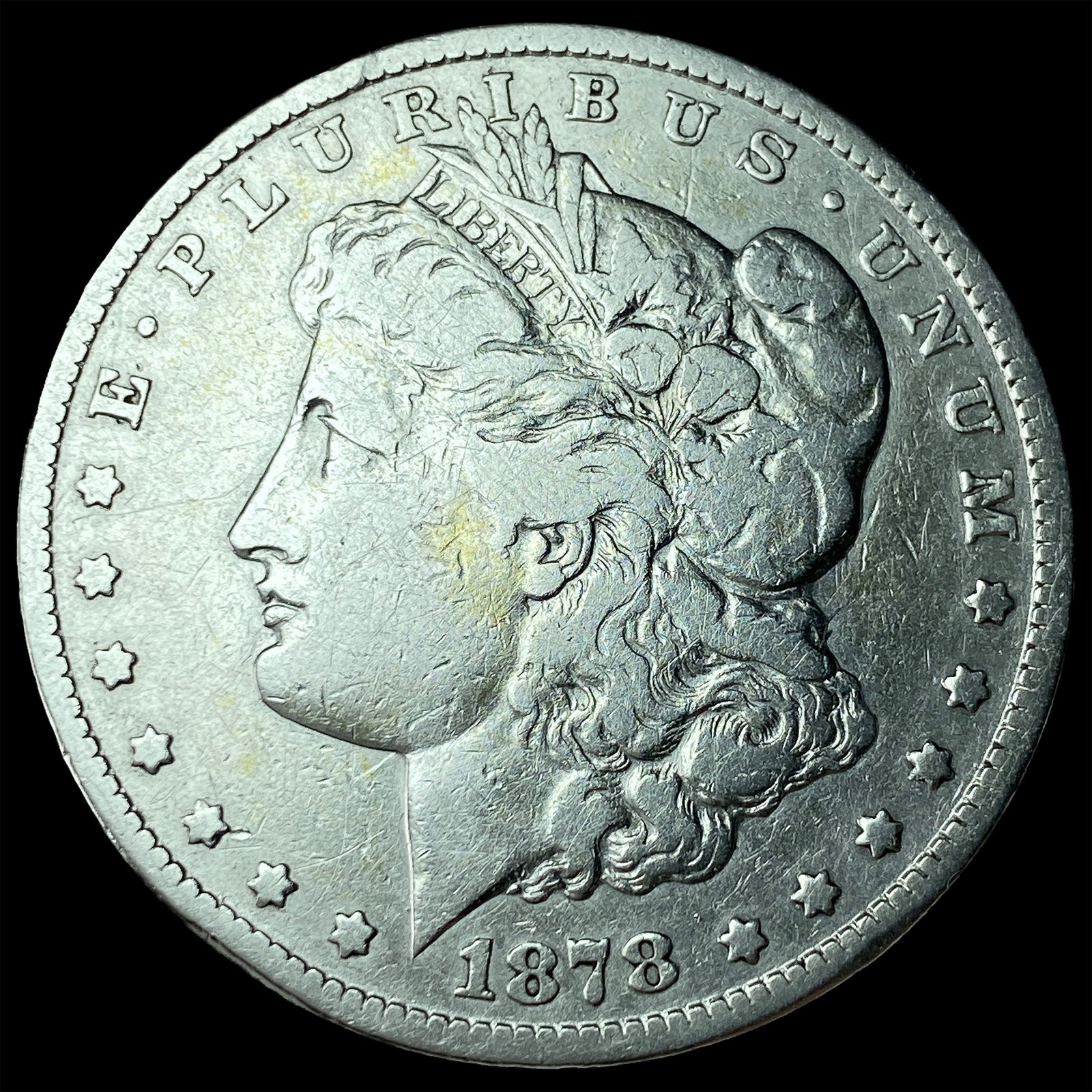 1878-S Silver Morgan Dollar LIGHTLY CIRCULATED: 1878-S Silver Morgan Dollar LIGHTLY CIRCULATED