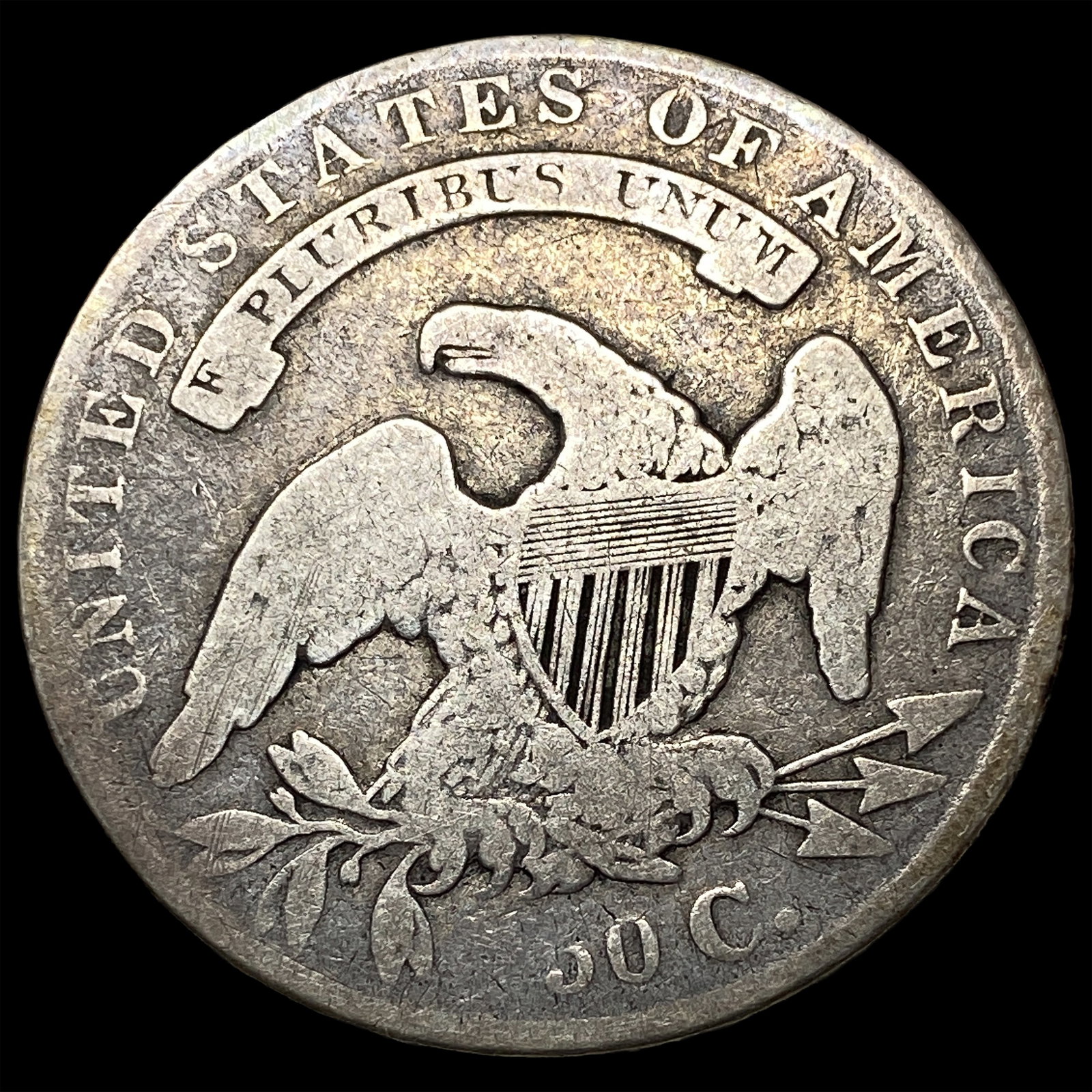 1834 Capped Bust Half Dollar LIGHTLY CIRCULATED - 2