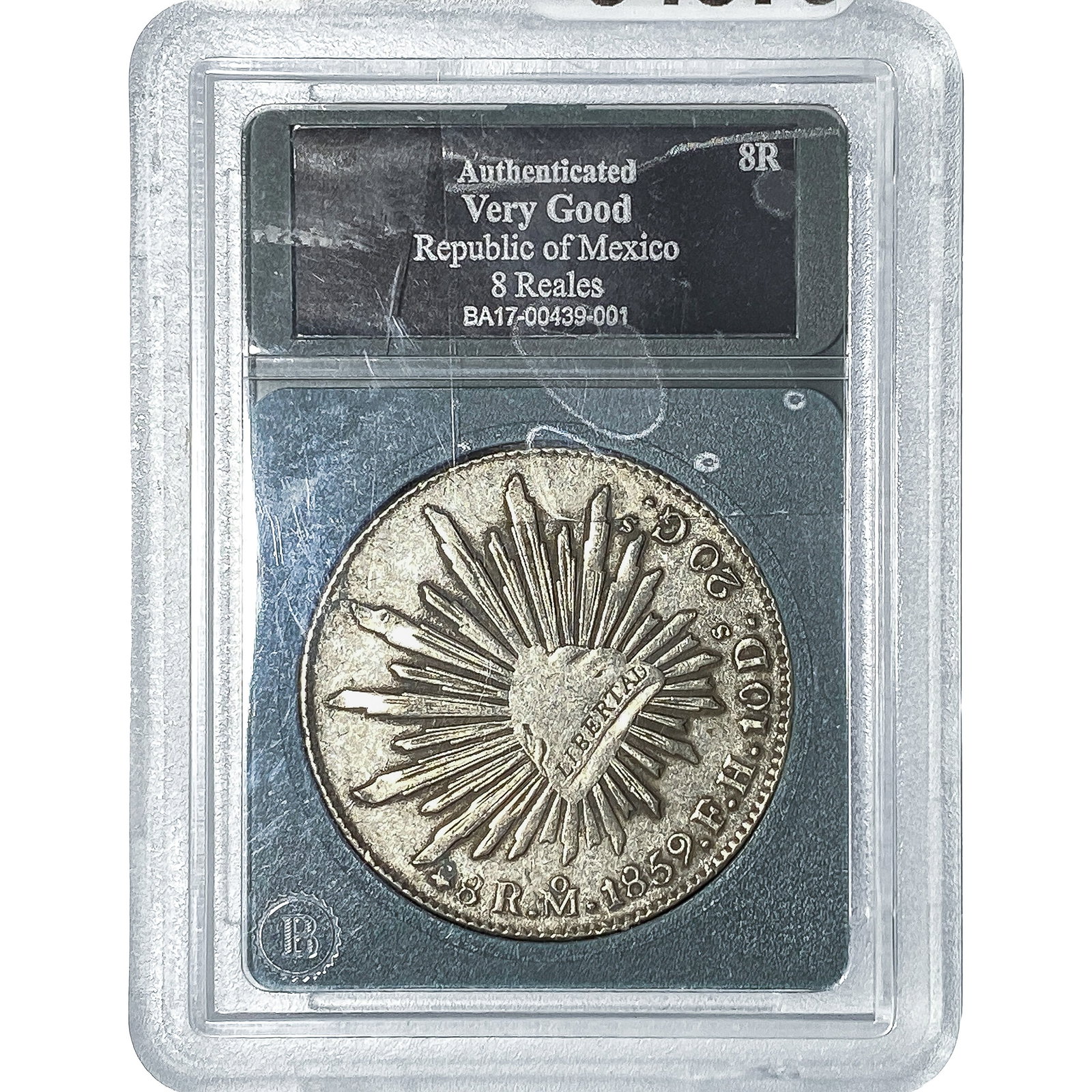 1859 8 Reales Republic of Mexico VG (1 of 2)