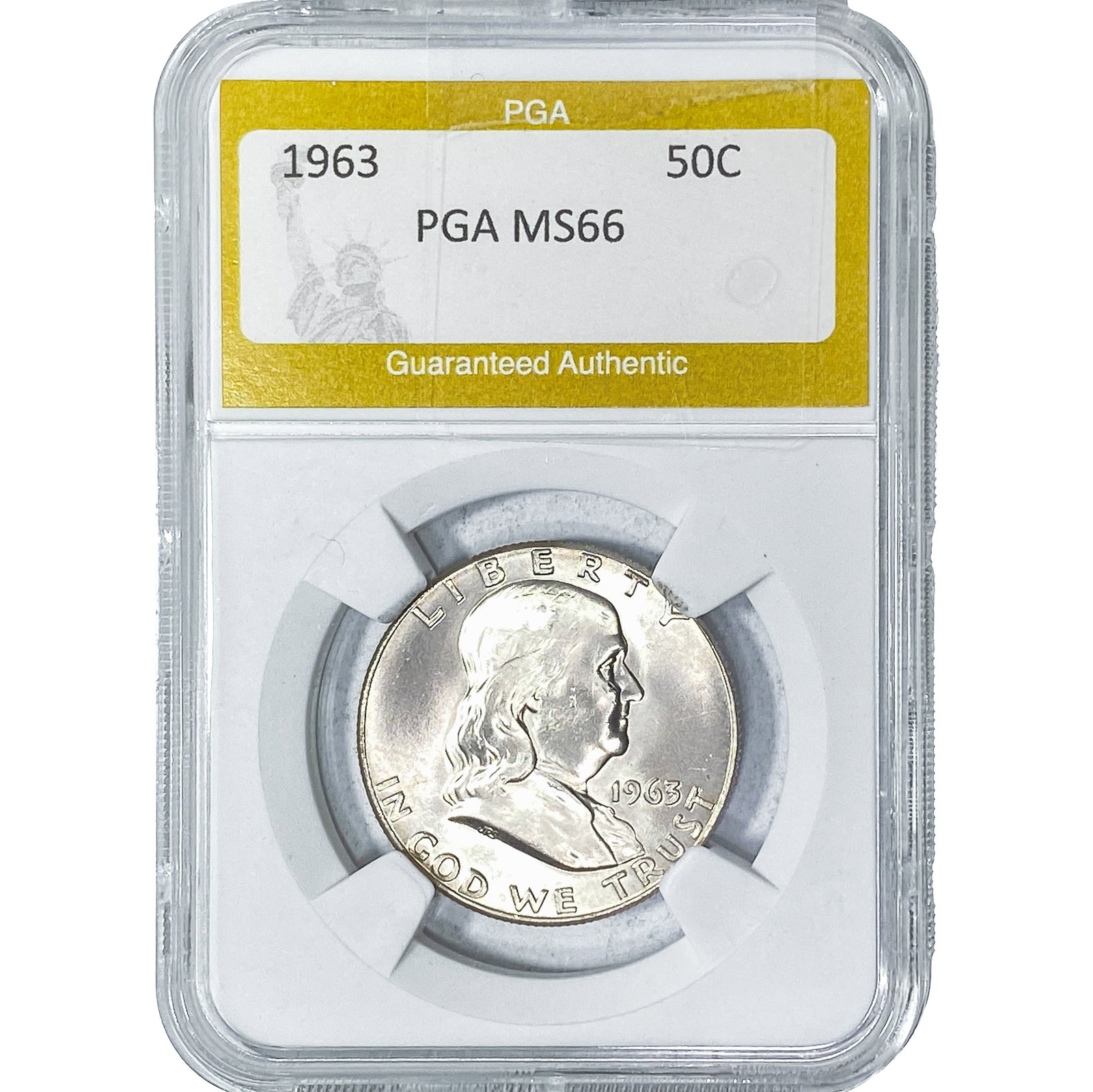 1963 Franklin Half Dollar PGA MS66 (1 of 2)