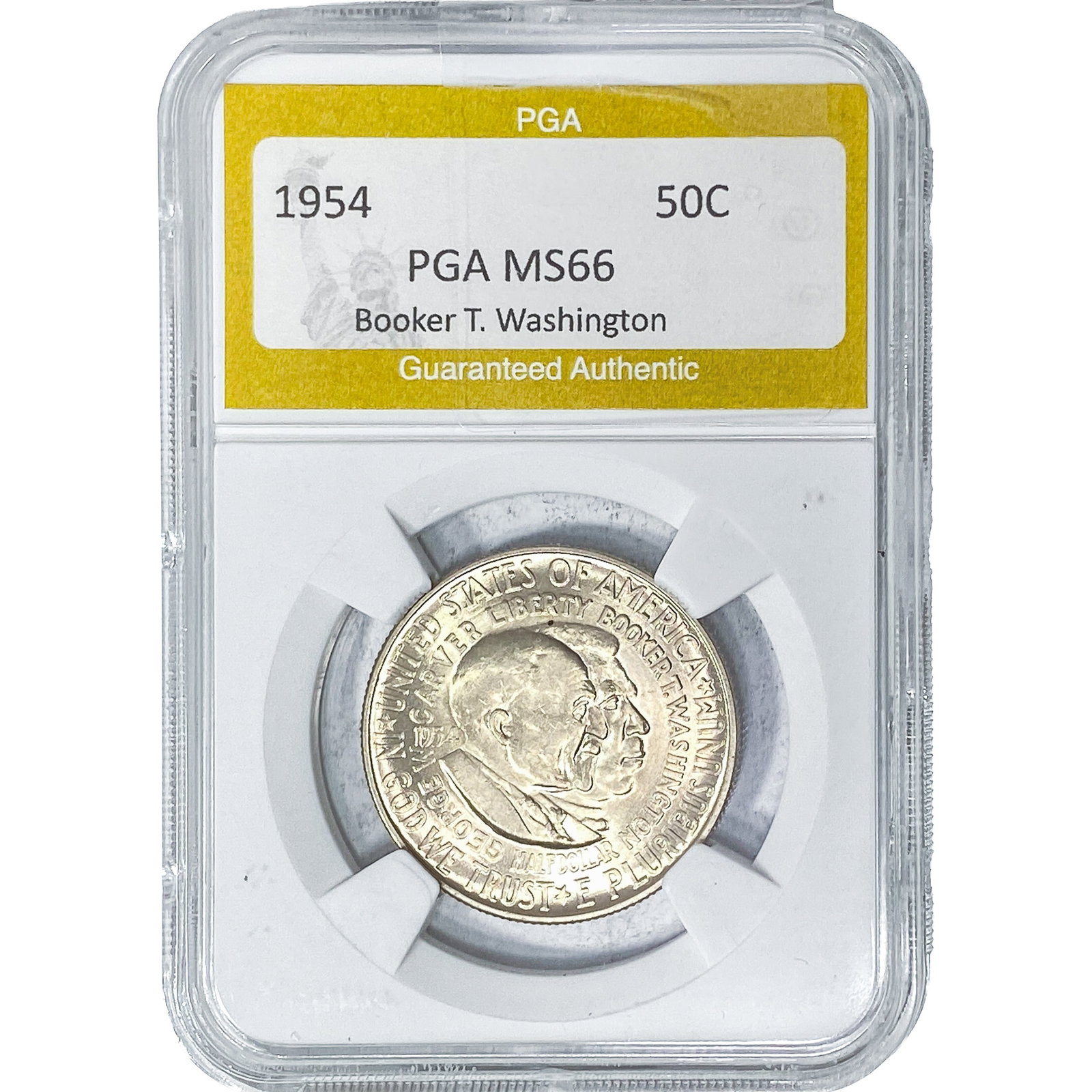 1954 Booker T Half Dollar PGA MS66: 1954 Booker T Half Dollar PGA MS66