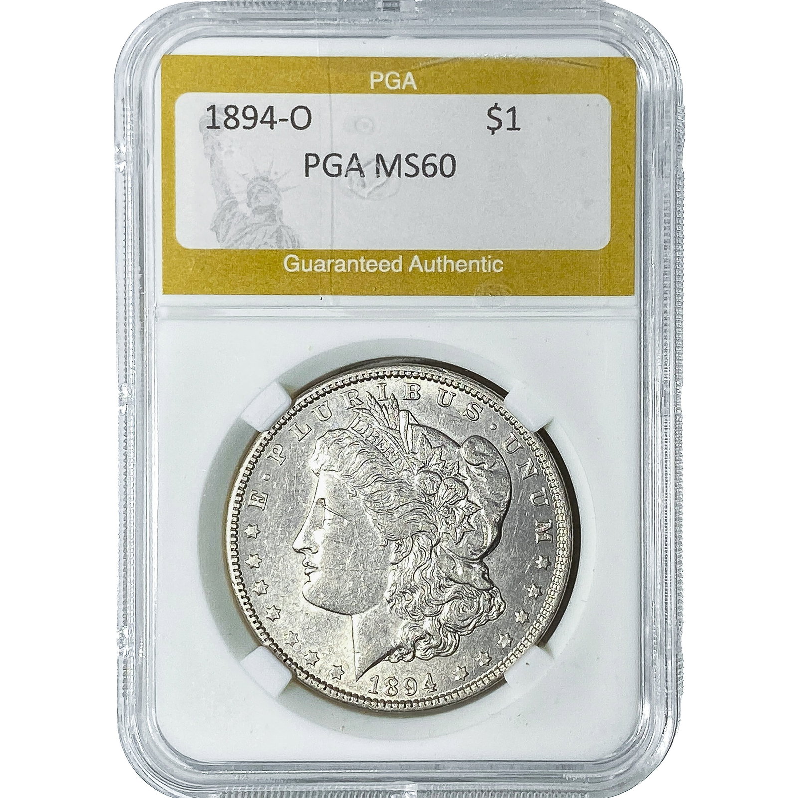 1894 Morgan Silver Dollar PGA MS60: 1894 Morgan Silver Dollar PGA MS60