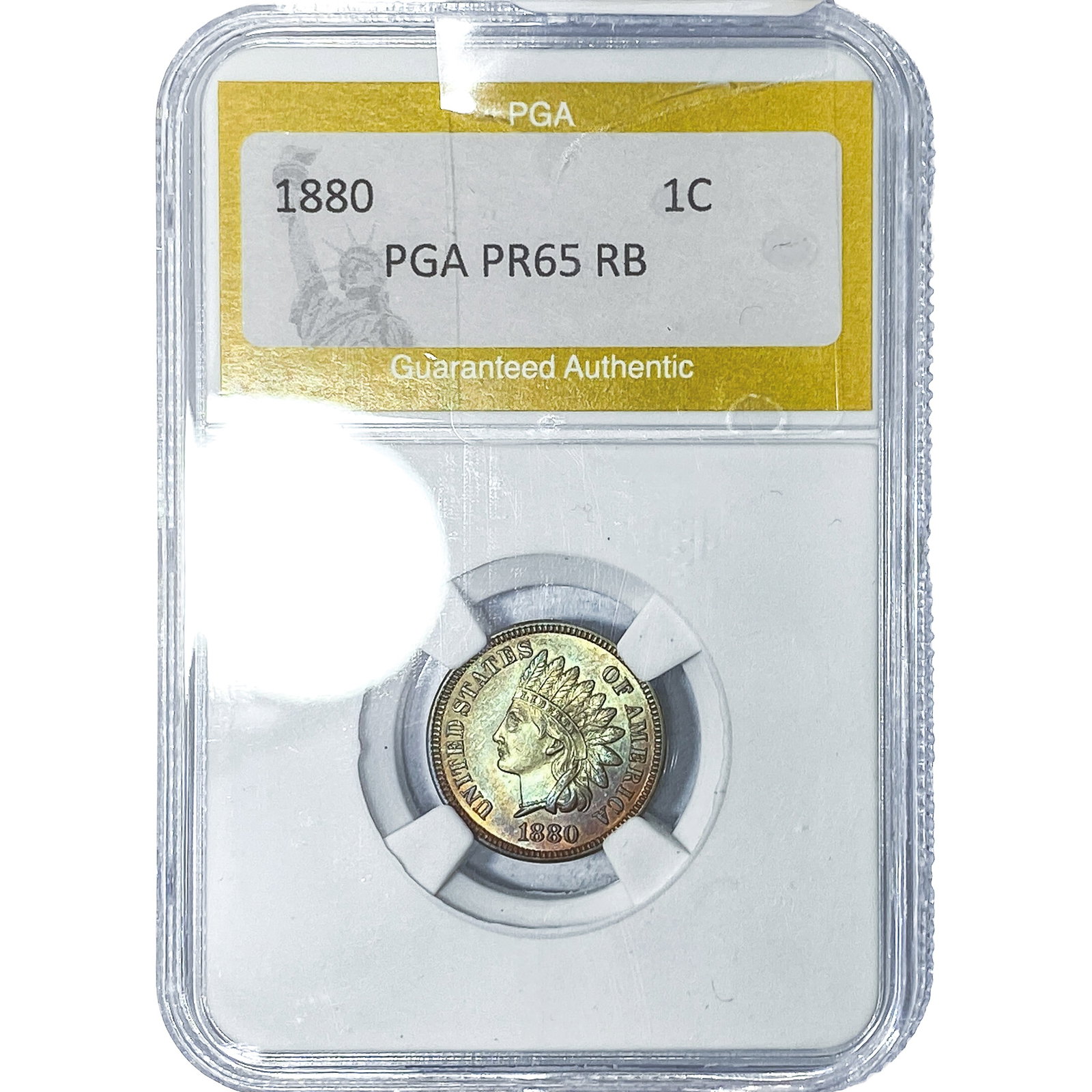 1880 Indian Head Cent PGA PR65 RB (1 of 2)