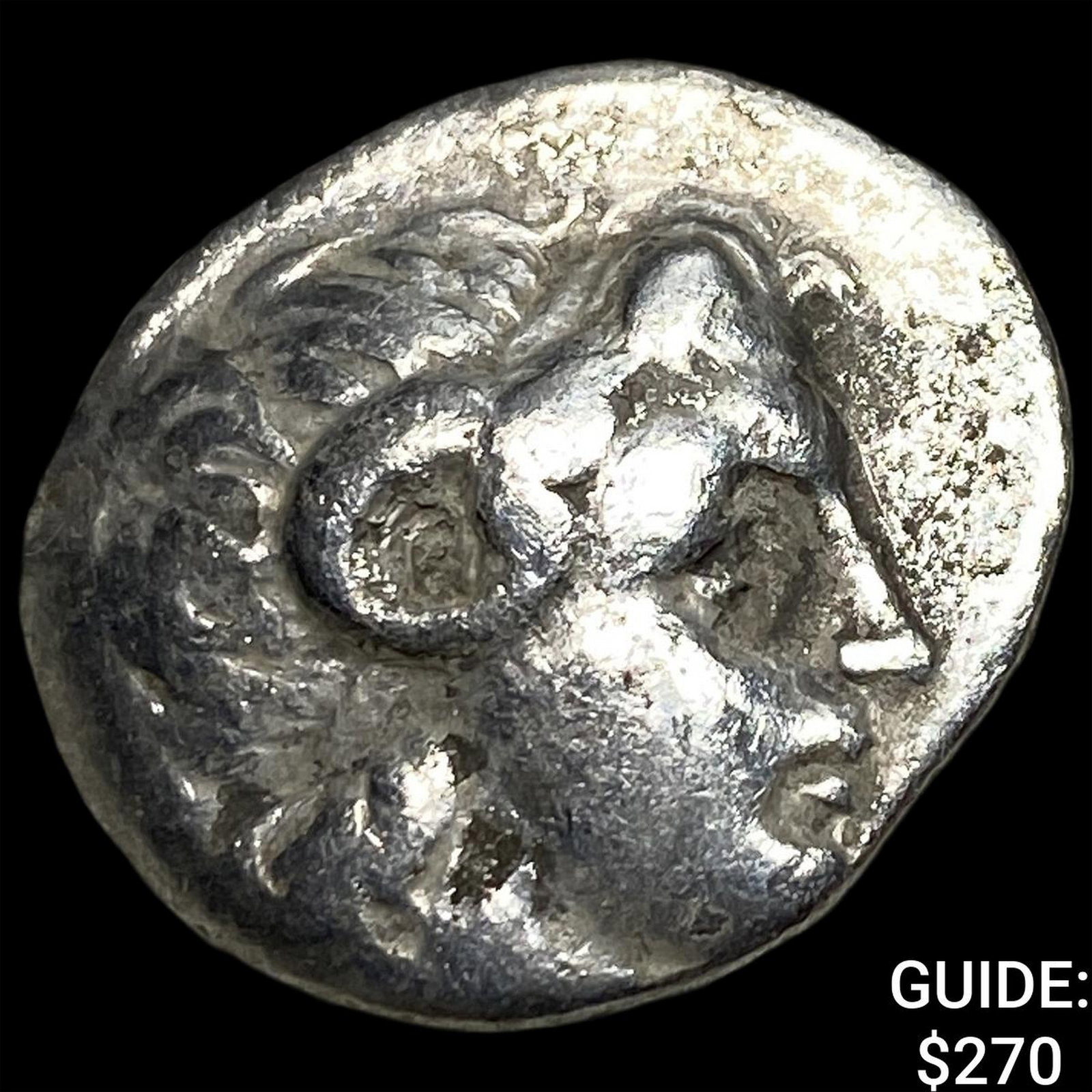 Daidochi Kingdoms Lysimachus I 306-281 BC Silver Drachm NEARLY UNCIRCULATED: Daidochi Kingdoms Lysimachus I 306-281 BC Silver Drachm NEARLY UNCIRCULATED