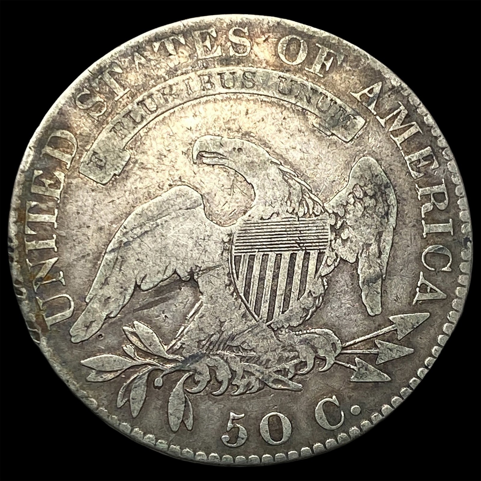 1819 Capped Bust Half Dollar LIGHTLY CIRCULATED - 2
