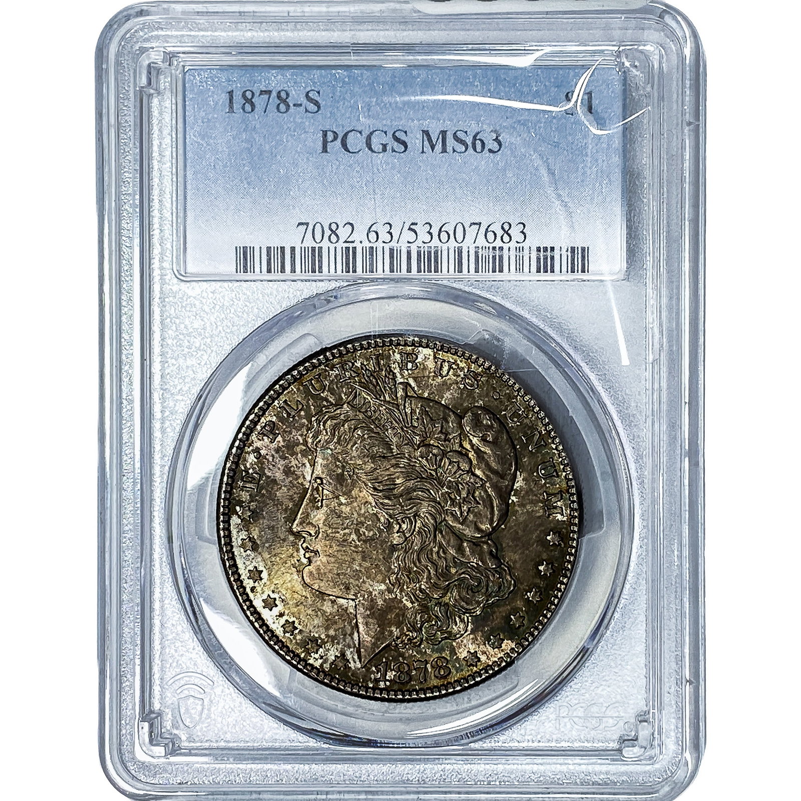1878-S Morgan Silver Dollar PCGS MS63: 1878-S Morgan Silver Dollar PCGS MS63