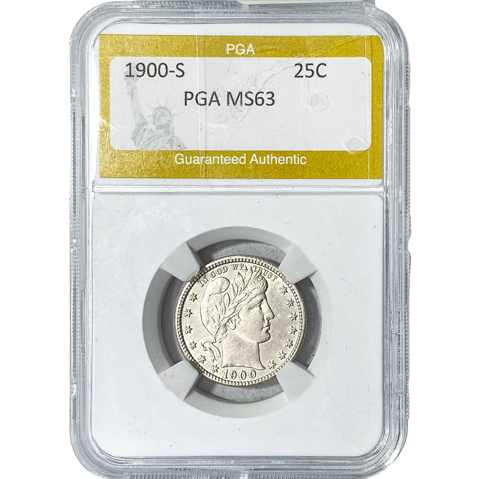 1900-S Barber Quarter PGA MS63 (1 of 2)