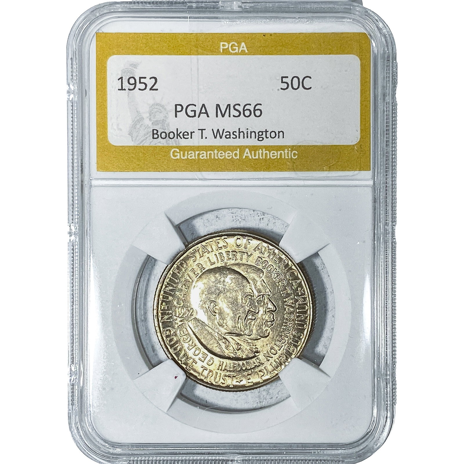 1952 Booker T Half Dollar PGA MS66: 1952 Booker T Half Dollar PGA MS66