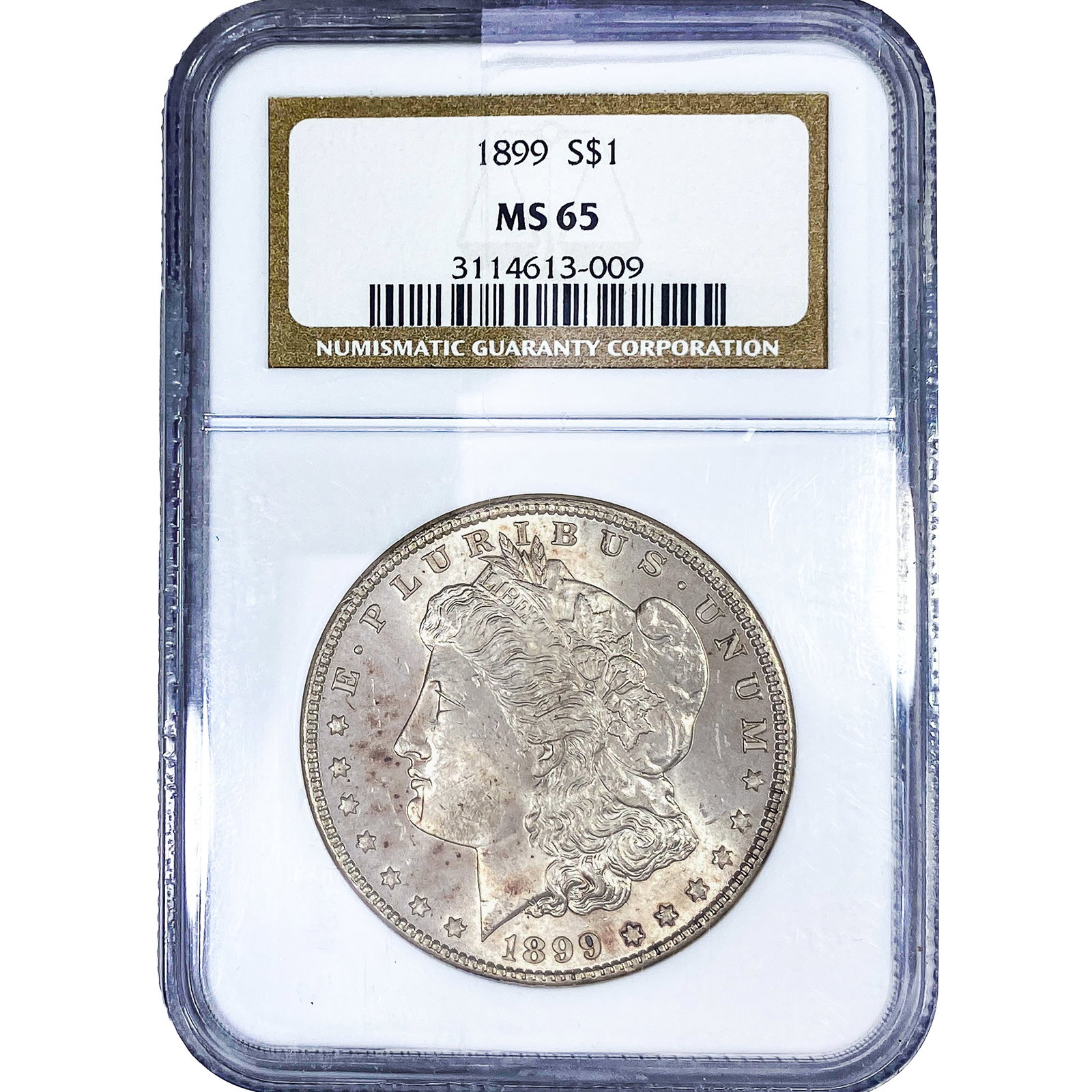 1889 Morgan Silver Dollar NGC MS65: 1889 Morgan Silver Dollar NGC MS65
