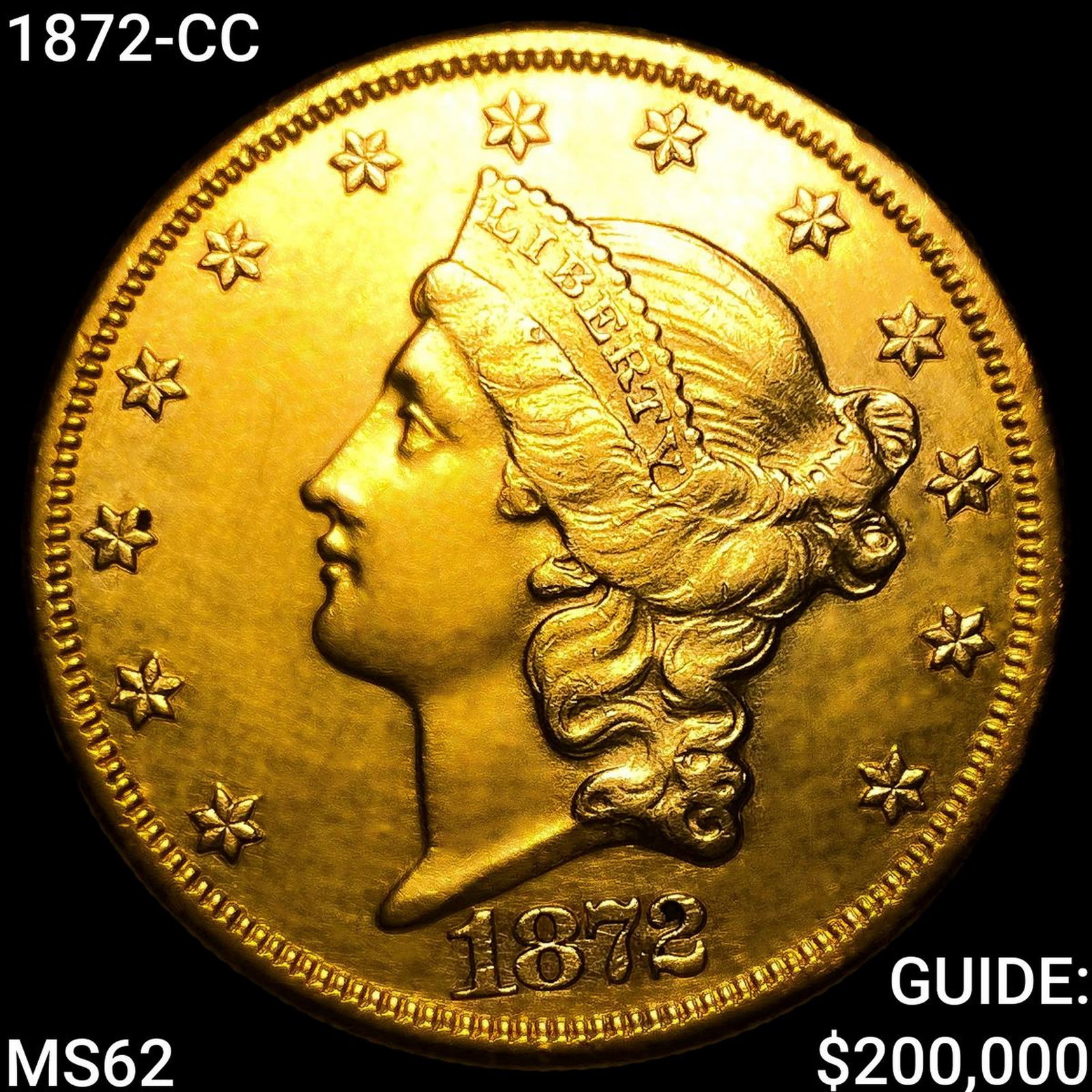 1872-CC $20 Gold Double Eagle: 1872-CC $20 Gold Double Eagle