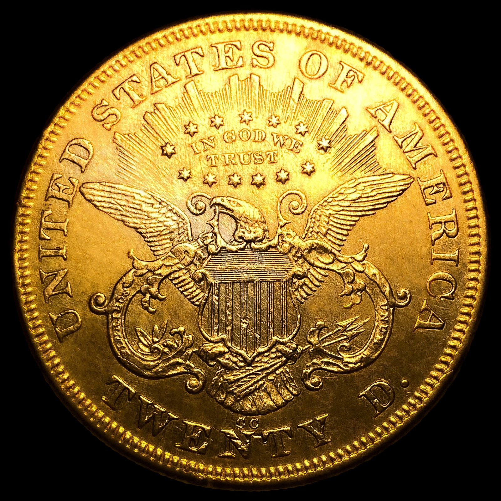 1872-CC $20 Gold Double Eagle - 2