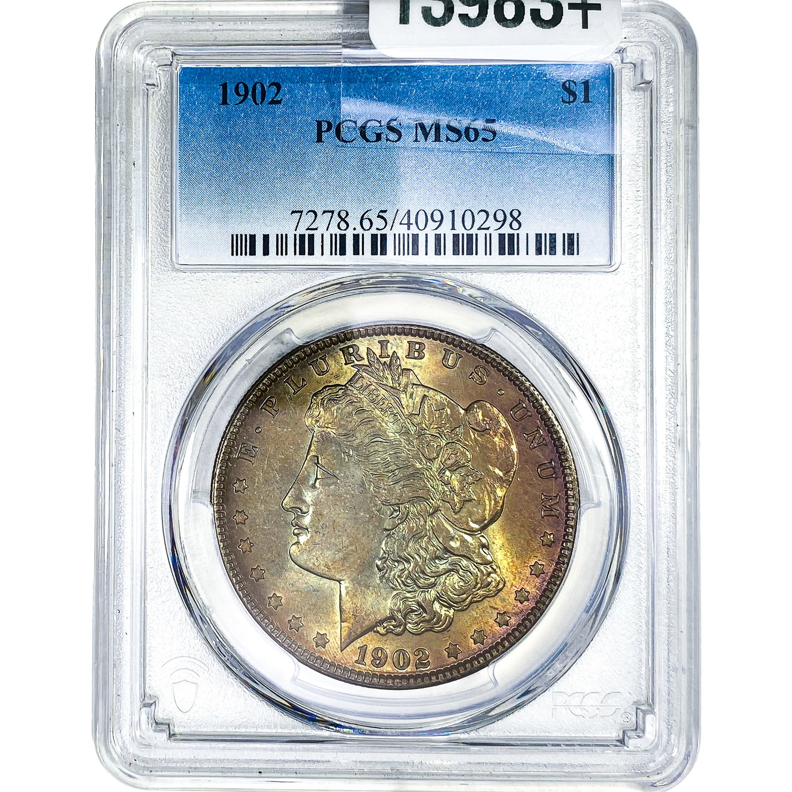 1902 Morgan Silver Dollar PCGS MS65: 1902 Morgan Silver Dollar PCGS MS65