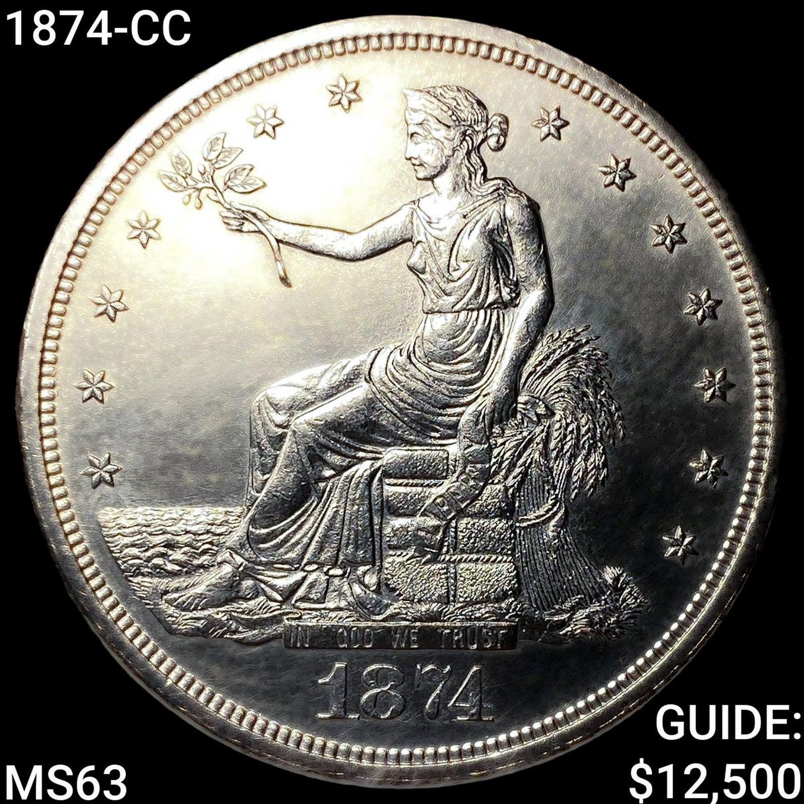 1874-CC Silver Trade Dollar: 1874-CC Silver Trade Dollar