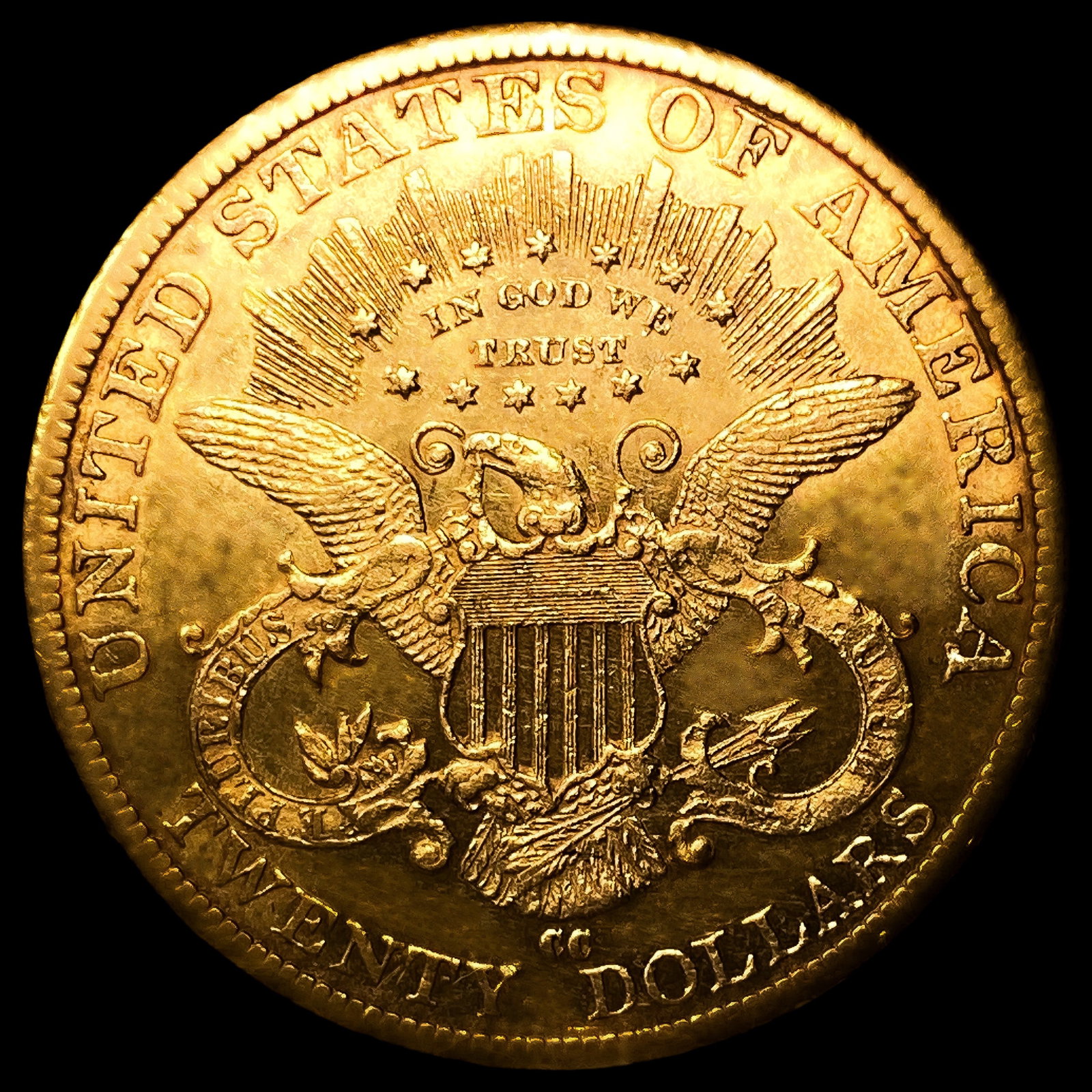 1882-CC $20 Gold Double Eagle - 2