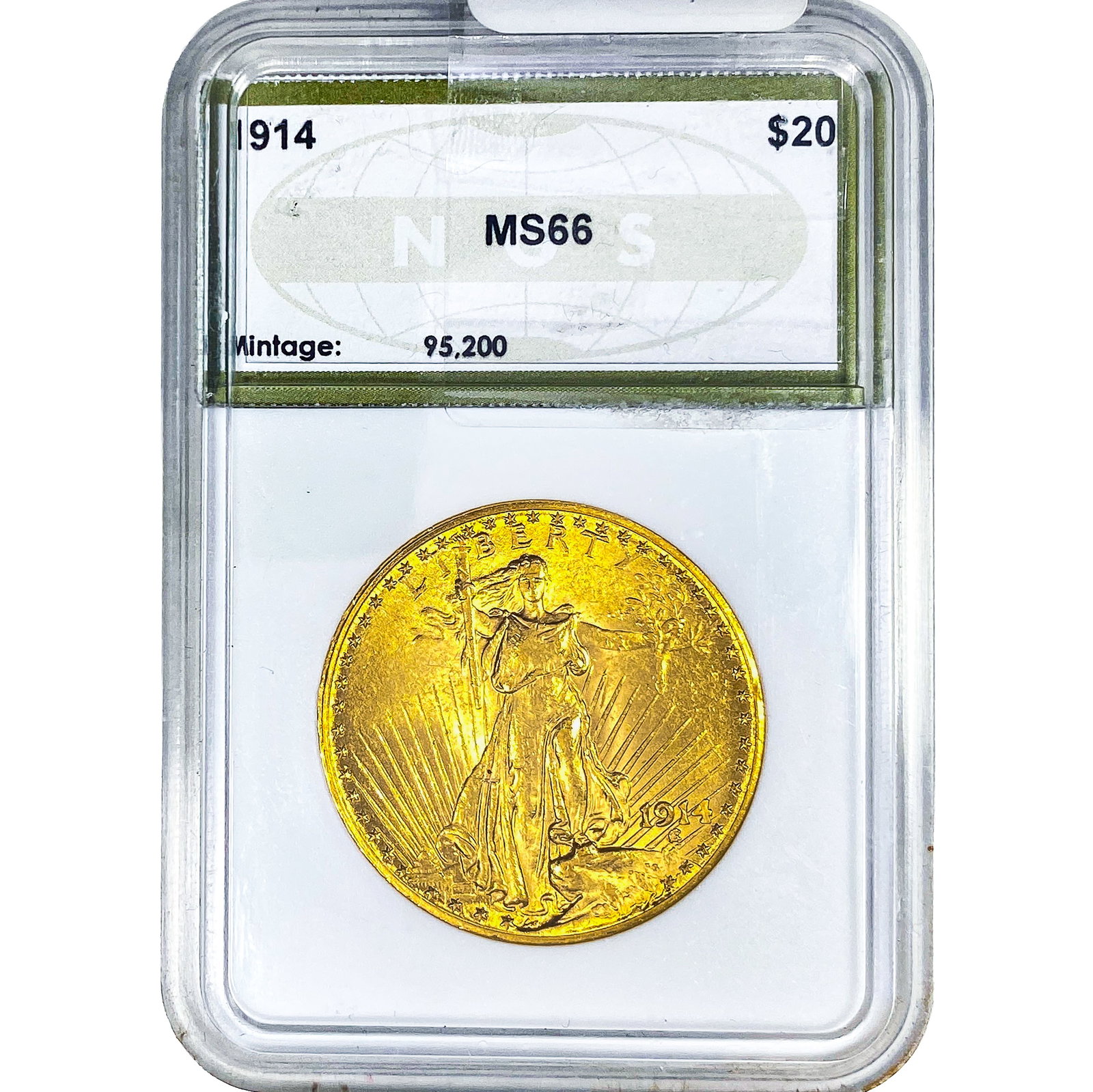 1914 $20 Gold Double Eagle NGS MS66: 1914 $20 Gold Double Eagle NGS MS66