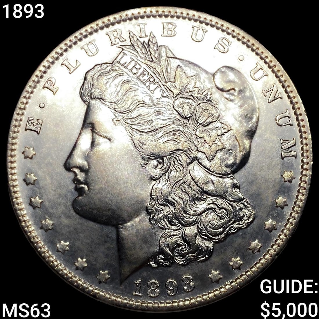 1893 Morgan Silver Dollar CHOICE BU: 1893 Morgan Silver Dollar CHOICE BU
