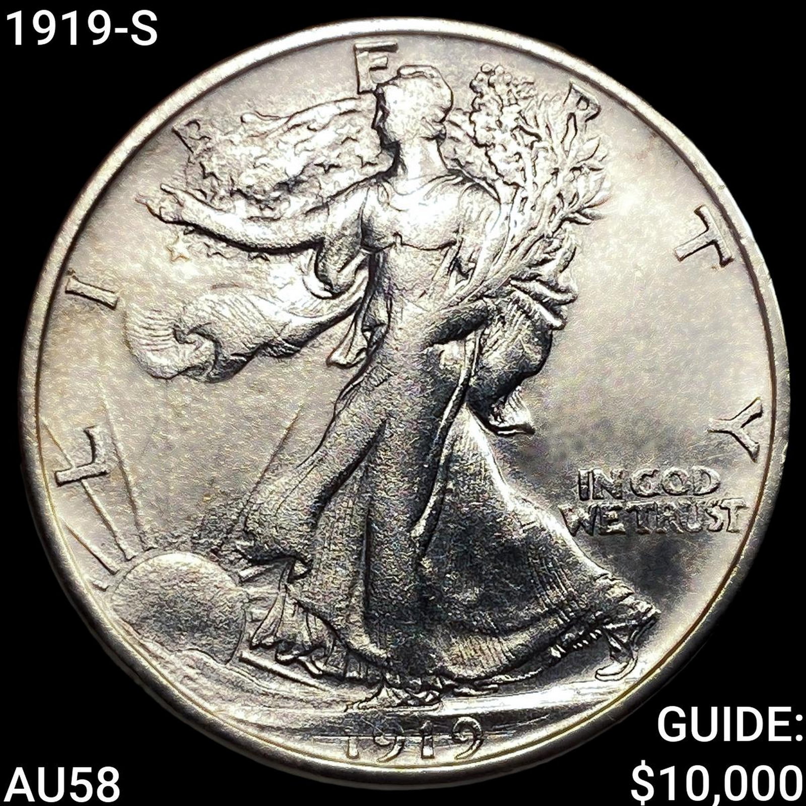 1919-S Walking Liberty Half Dollar (1 of 2)