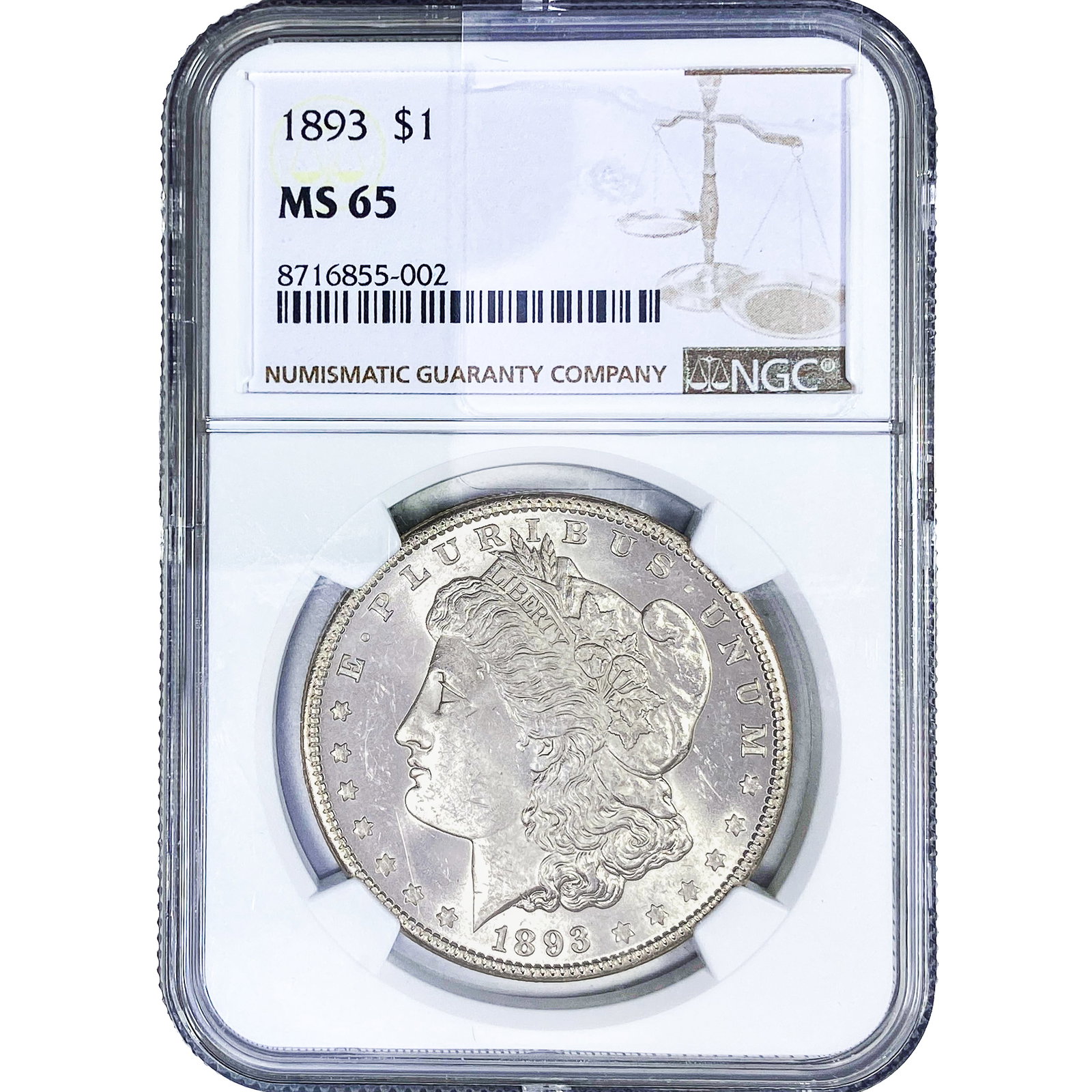 1893 Morgan Silver Dollar NGC MS65 (1 of 4)