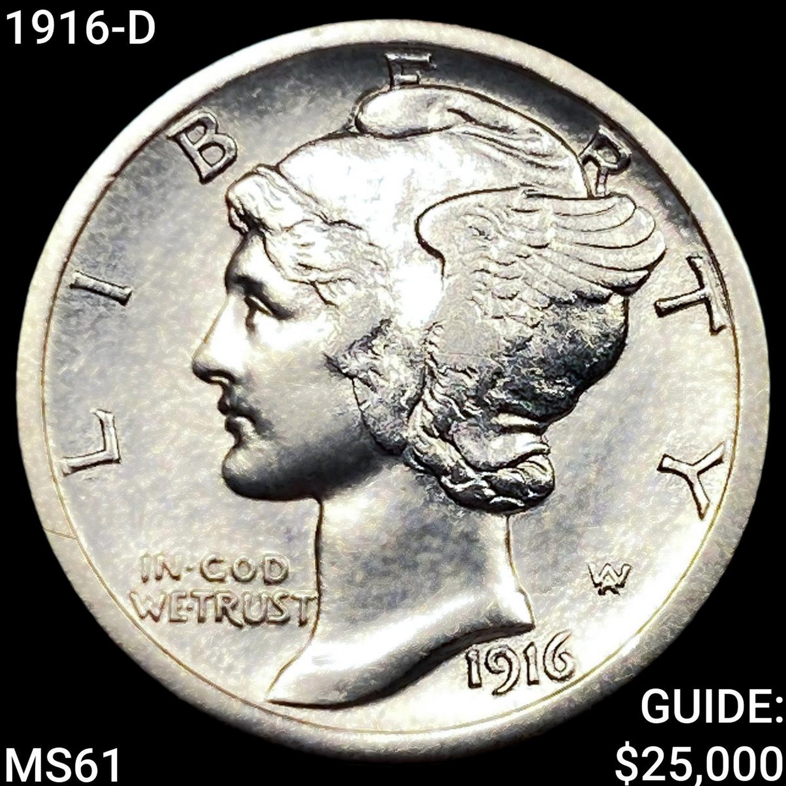 1916-D Mercury Dime: 1916-D Mercury Dime