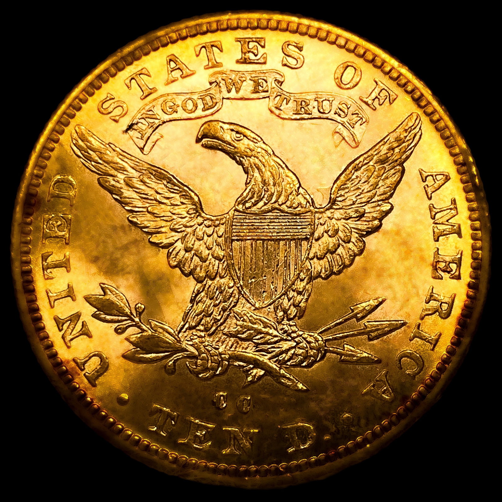 1891-CC $10 Gold Eagle - 2