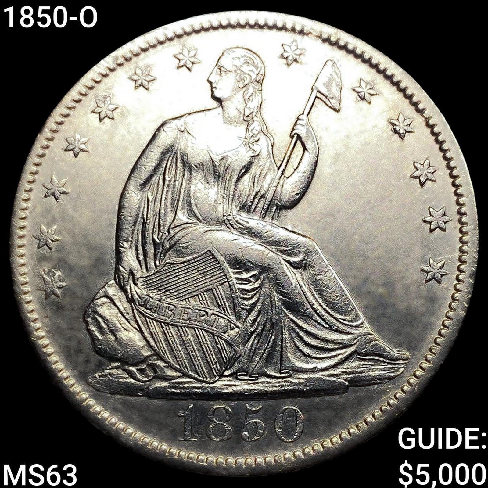 1850-O Seated Liberty Half Dollar: 1850-O Seated Liberty Half Dollar