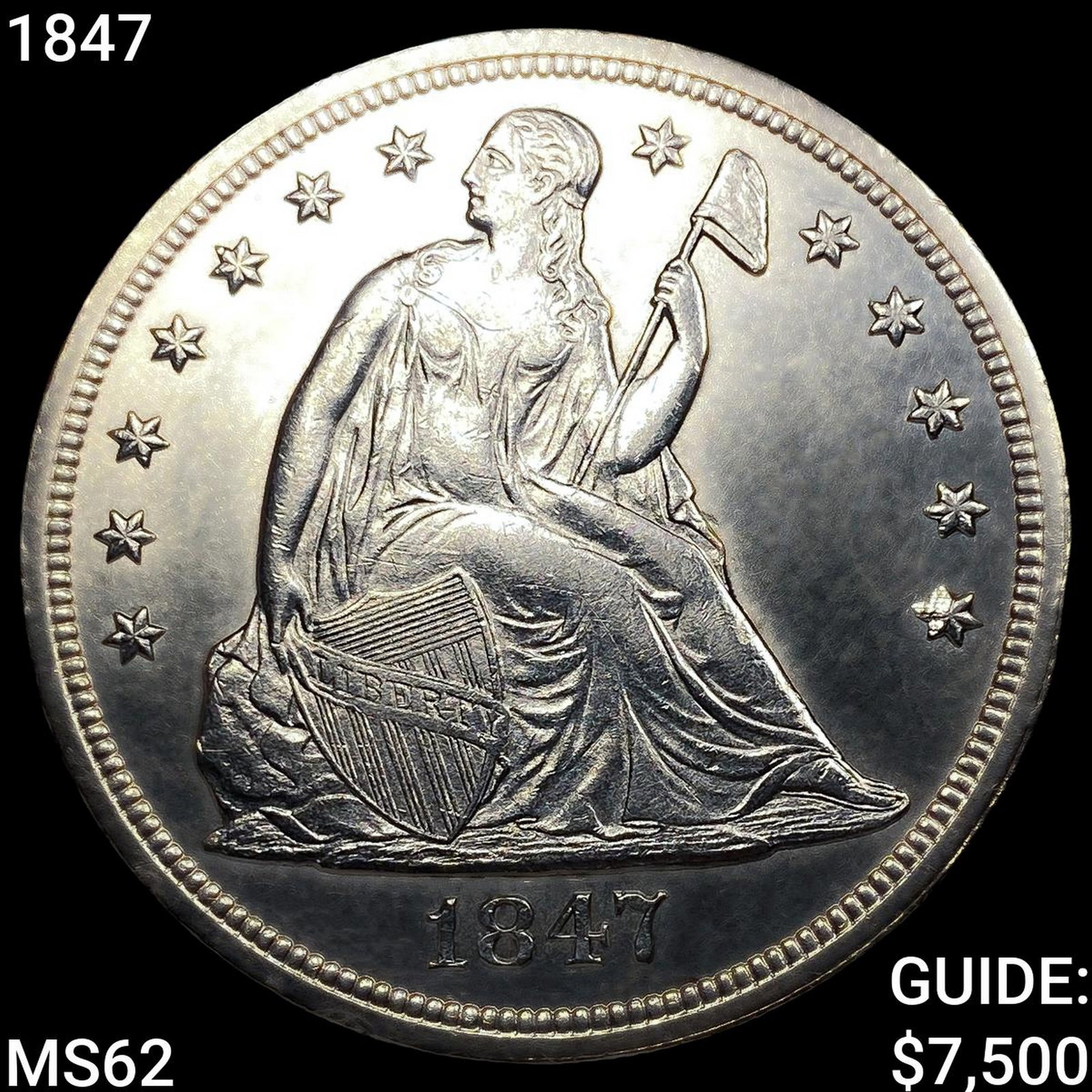 1847 Seated Liberty Dollar (1 of 2)