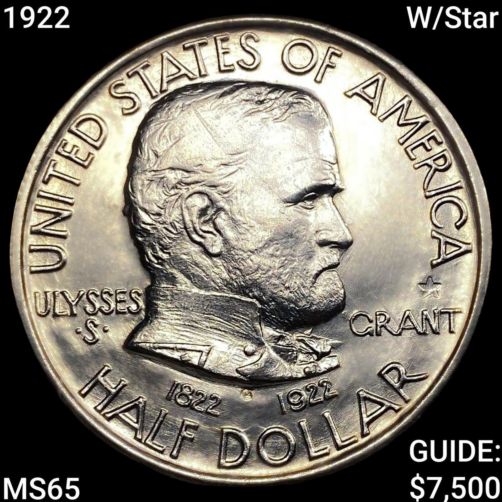 1922 W/Star Grant Half Dollar (1 of 2)