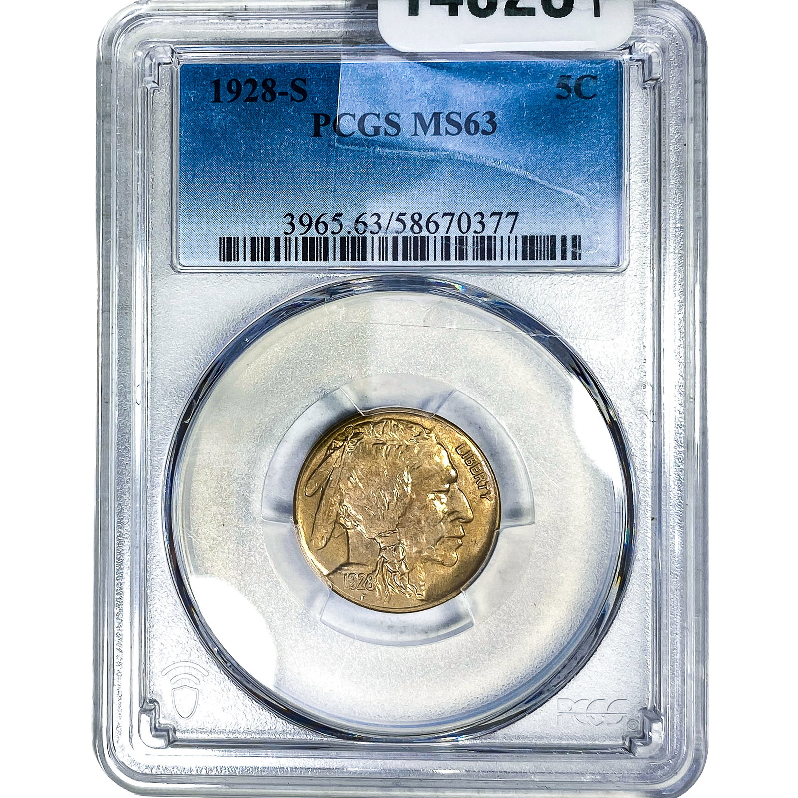 1928-S Buffalo Nickel PCGS MS62: 1928-S Buffalo Nickel PCGS MS62