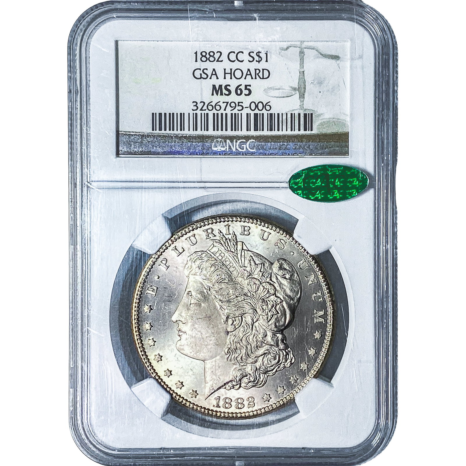 1882-CC Morgan Silver Dollar NGC MS65 (1 of 4)