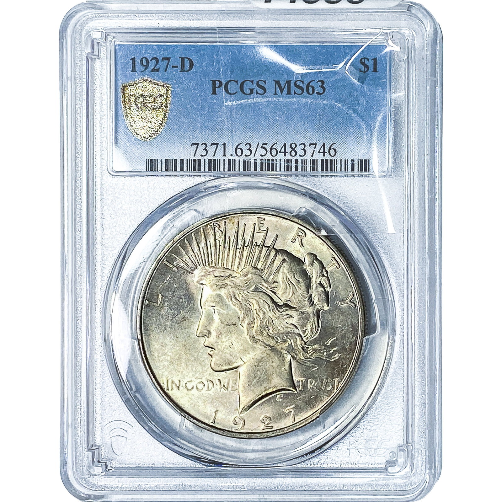 1927-D Silver Peace Dollar PCGS MS63 (1 of 4)