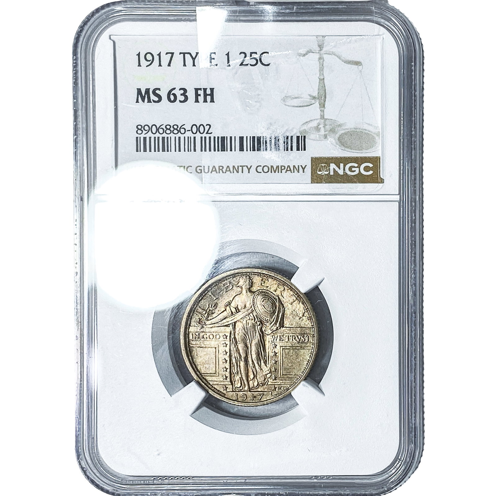 1917 Standing Liberty Quarter NGC MS63 FH Type 1 (1 of 4)