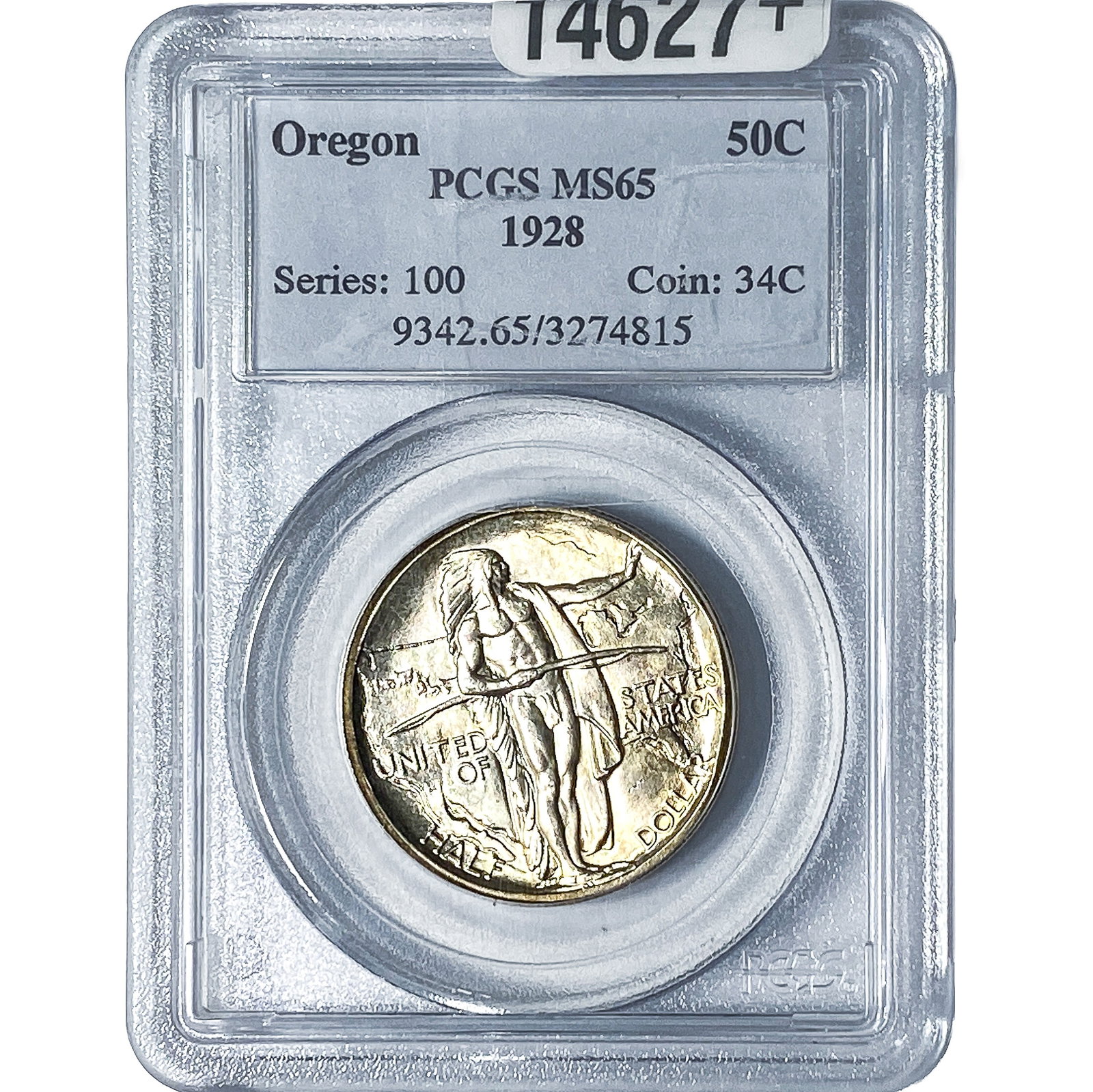 1928 Oregon Trail Half Dollar PCGS MS65 (1 of 4)
