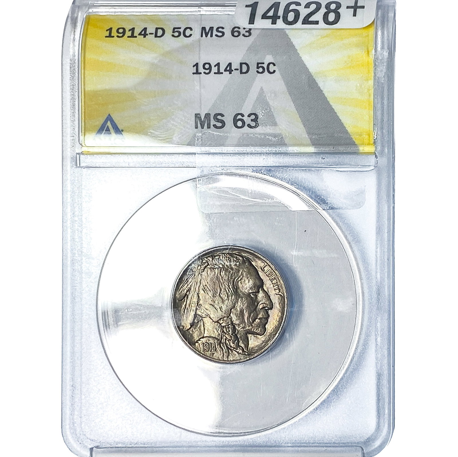 1914-D Buffalo Nickel ANACS MS63 (1 of 4)