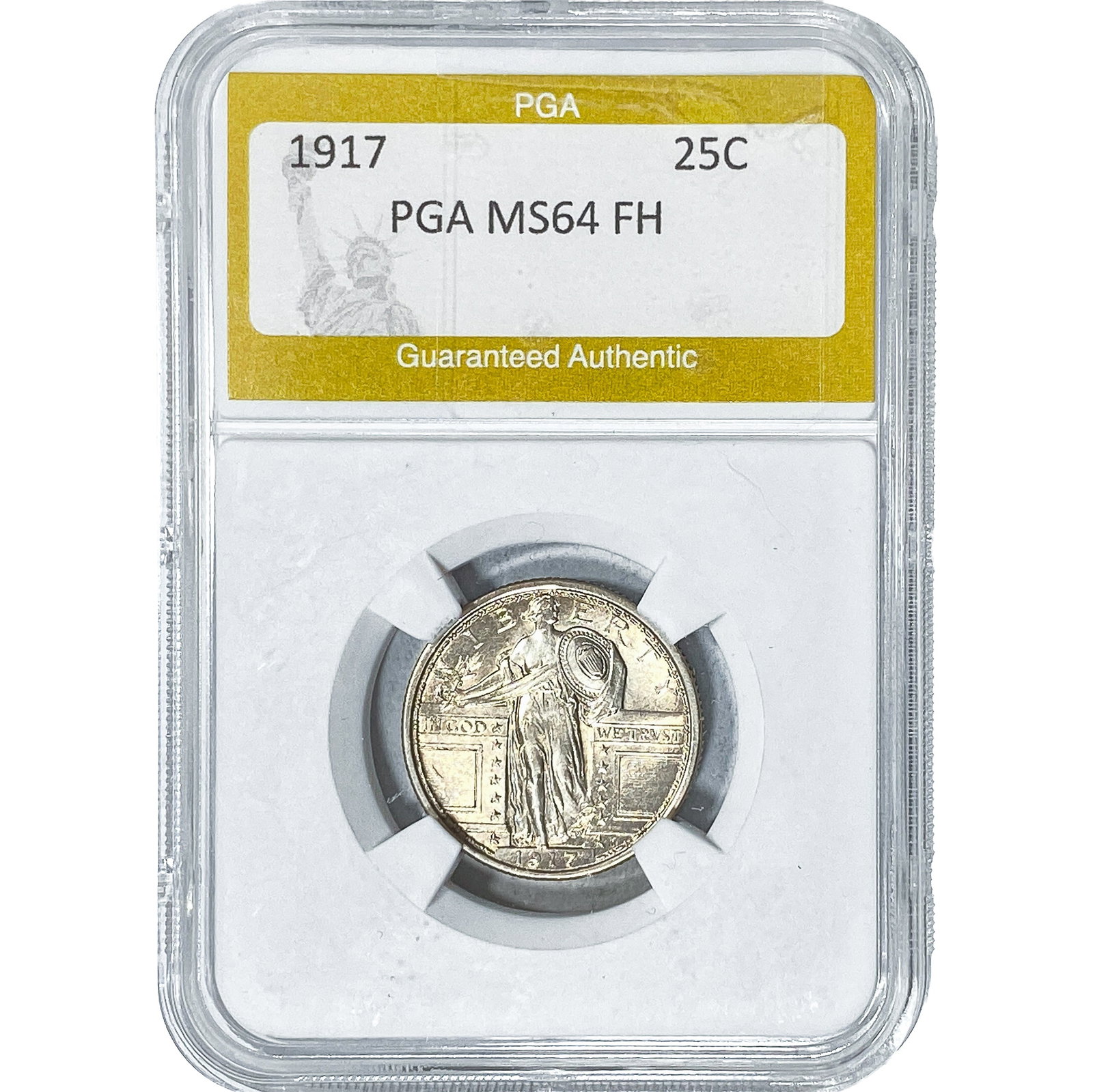 1917 Standing Liberty Quarter PGA MS64 FH: 1917 Standing Liberty Quarter PGA MS64 FH