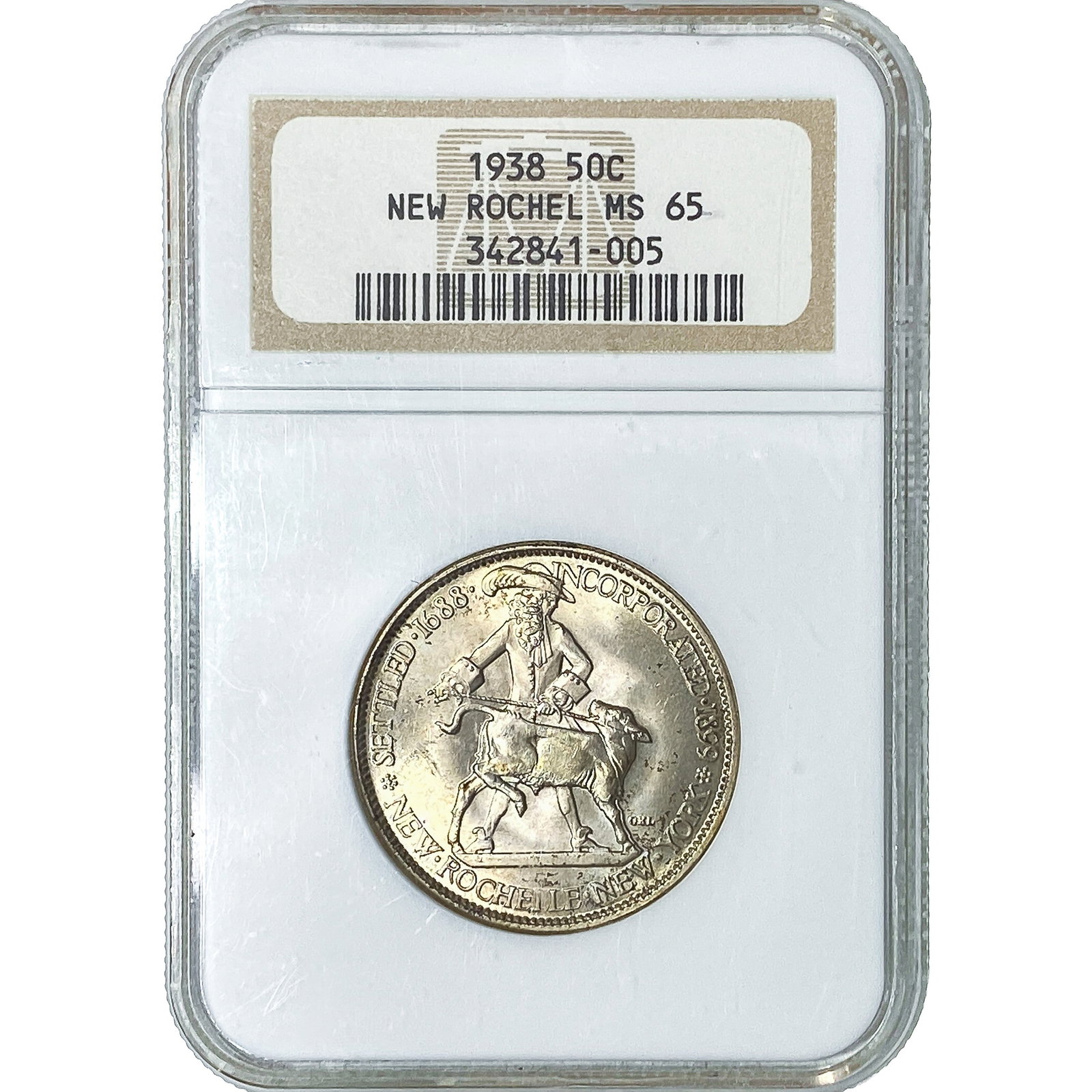 1938 New Rochelle Half Dollar NGC MS65 (1 of 2)