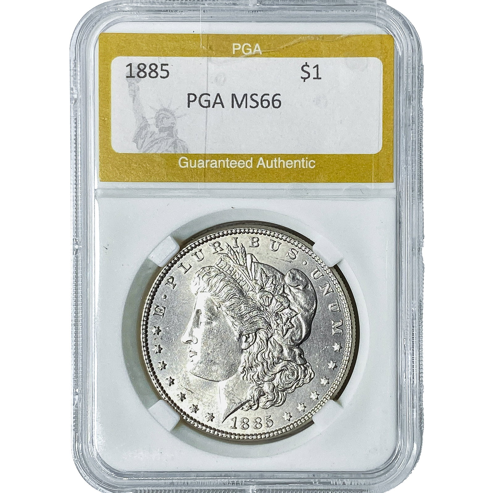 1885 Morgan Silver Dollar PGA MS66: 1885 Morgan Silver Dollar PGA MS66