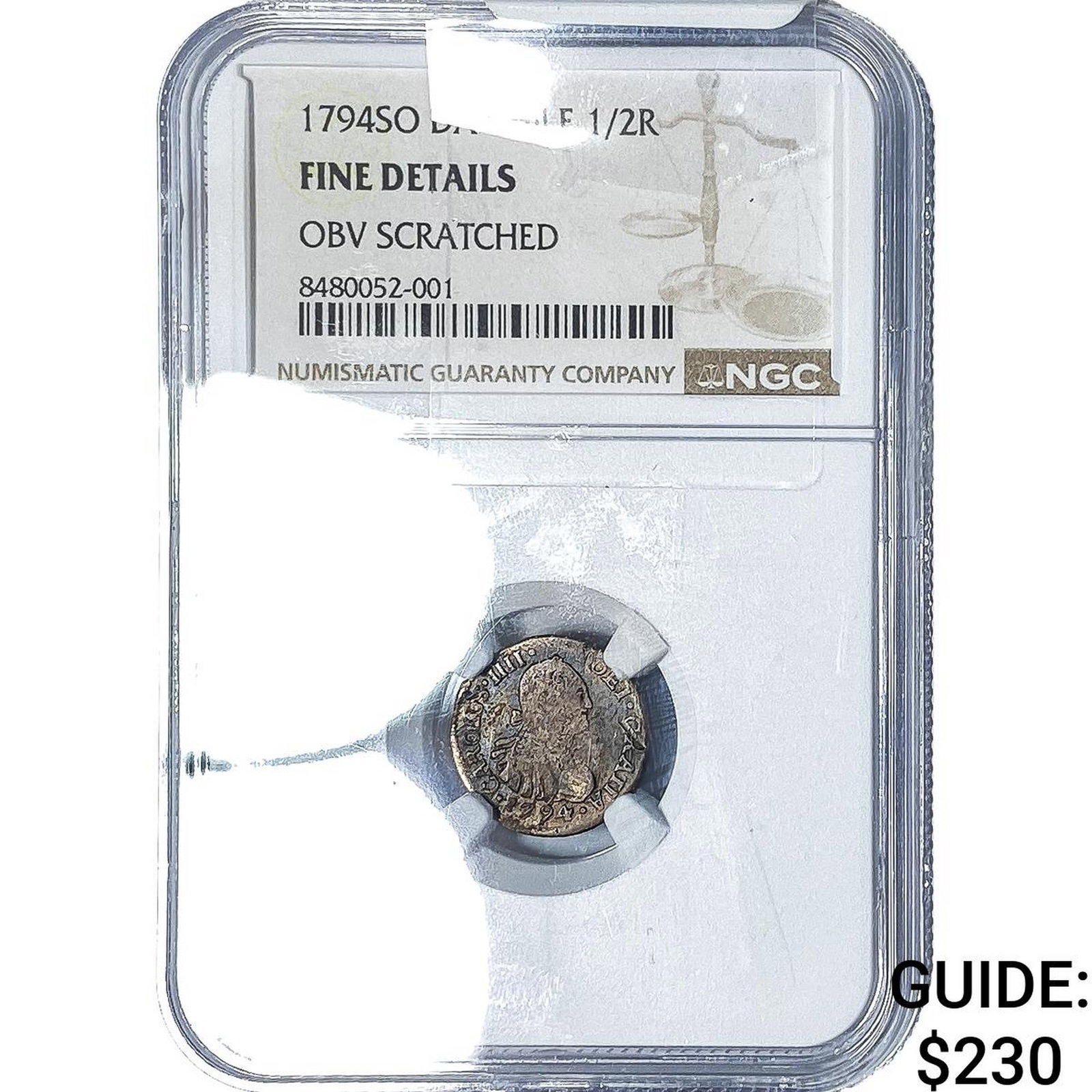 1794-SO Chile Silver 1/2 Real NGC F Details: 1794-SO Chile Silver 1/2 Real NGC F Details