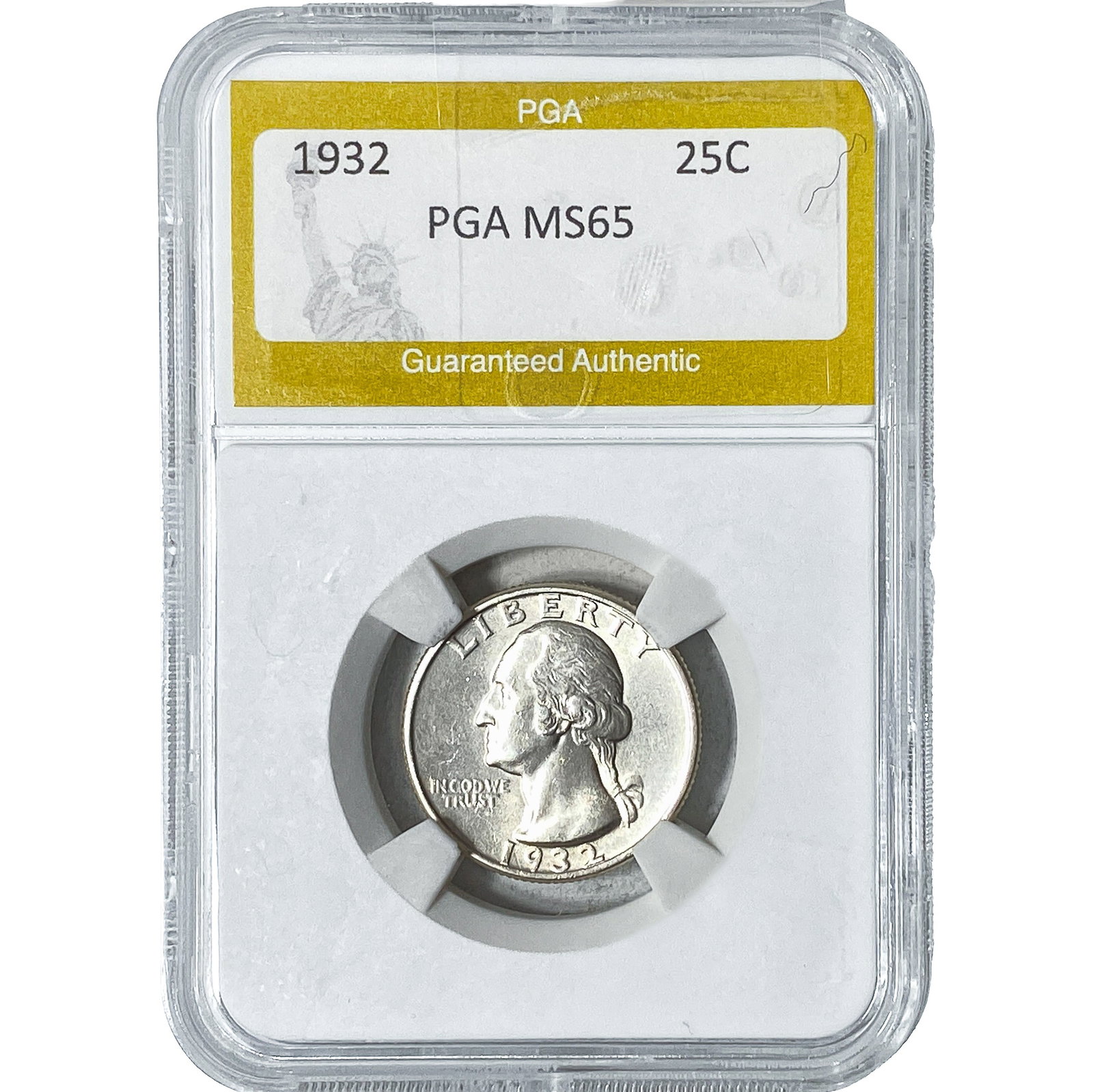 1932 Washington Silver Quarter PGA MS65: 1932 Washington Silver Quarter PGA MS65