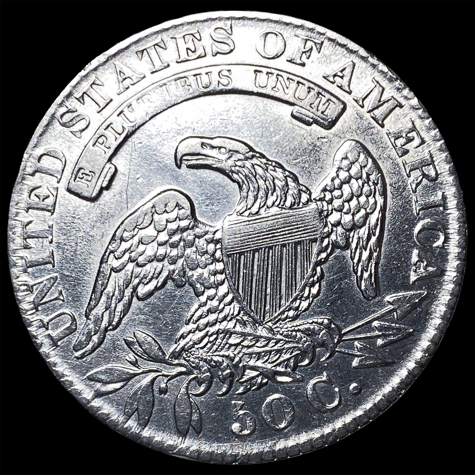 1833 Capped Bust Silver 50C UNCIRCULATED - 2