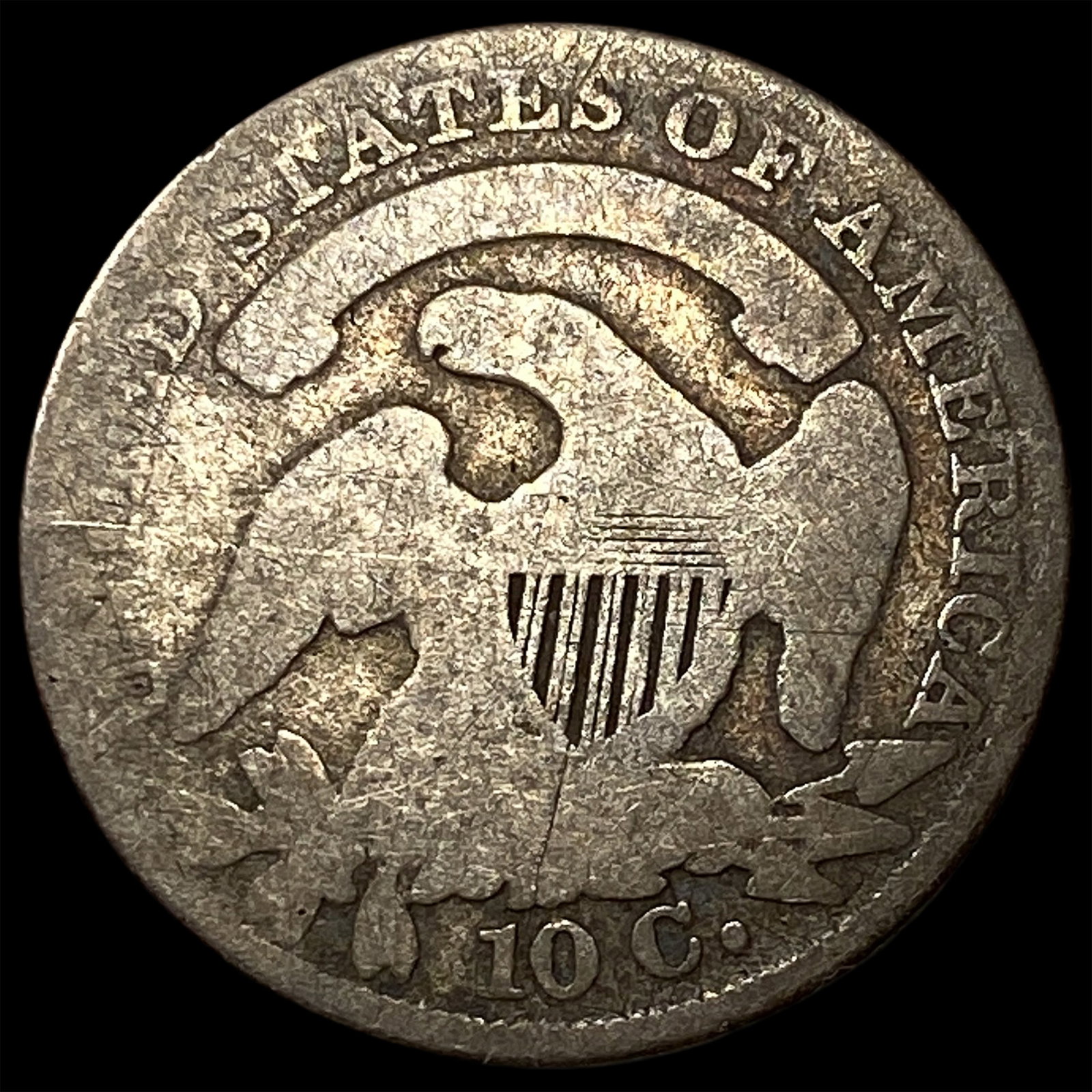 1835 Capped Bust Dime LIGHTLY CIRCULATED - 2