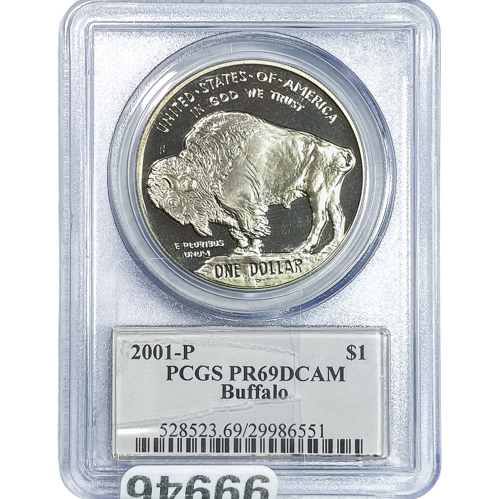 2001 $1 Buffalo PCGS PR69 DCAM: 2001 $1 Buffalo PCGS PR69 DCAM