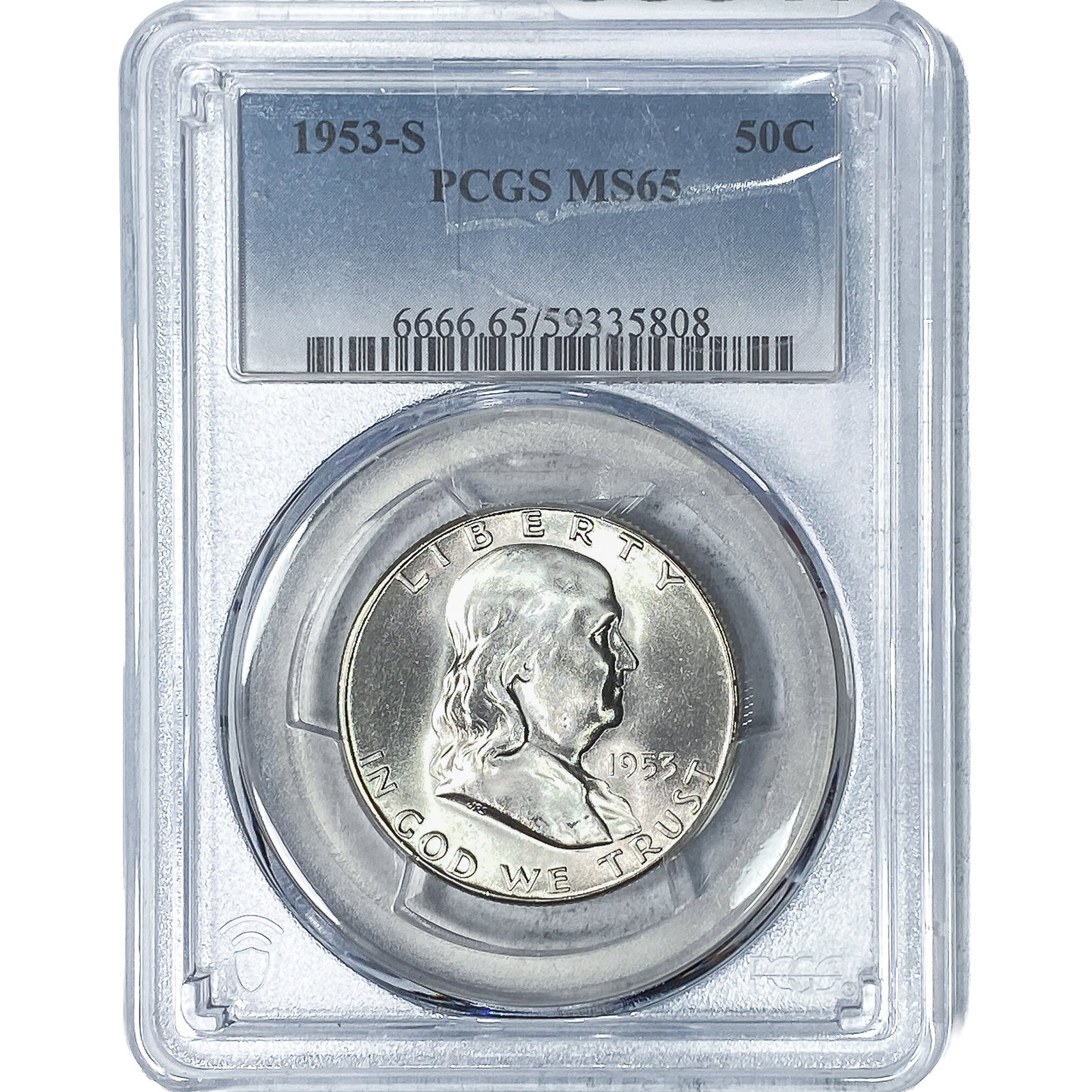 1953-S Franklin Half Dollar PCGS MS65 (1 of 2)
