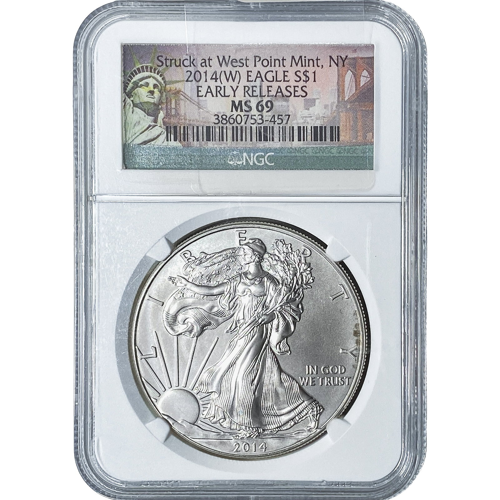 2014-W Silver Eagle NGC MS69 Early Releases (1 of 2)