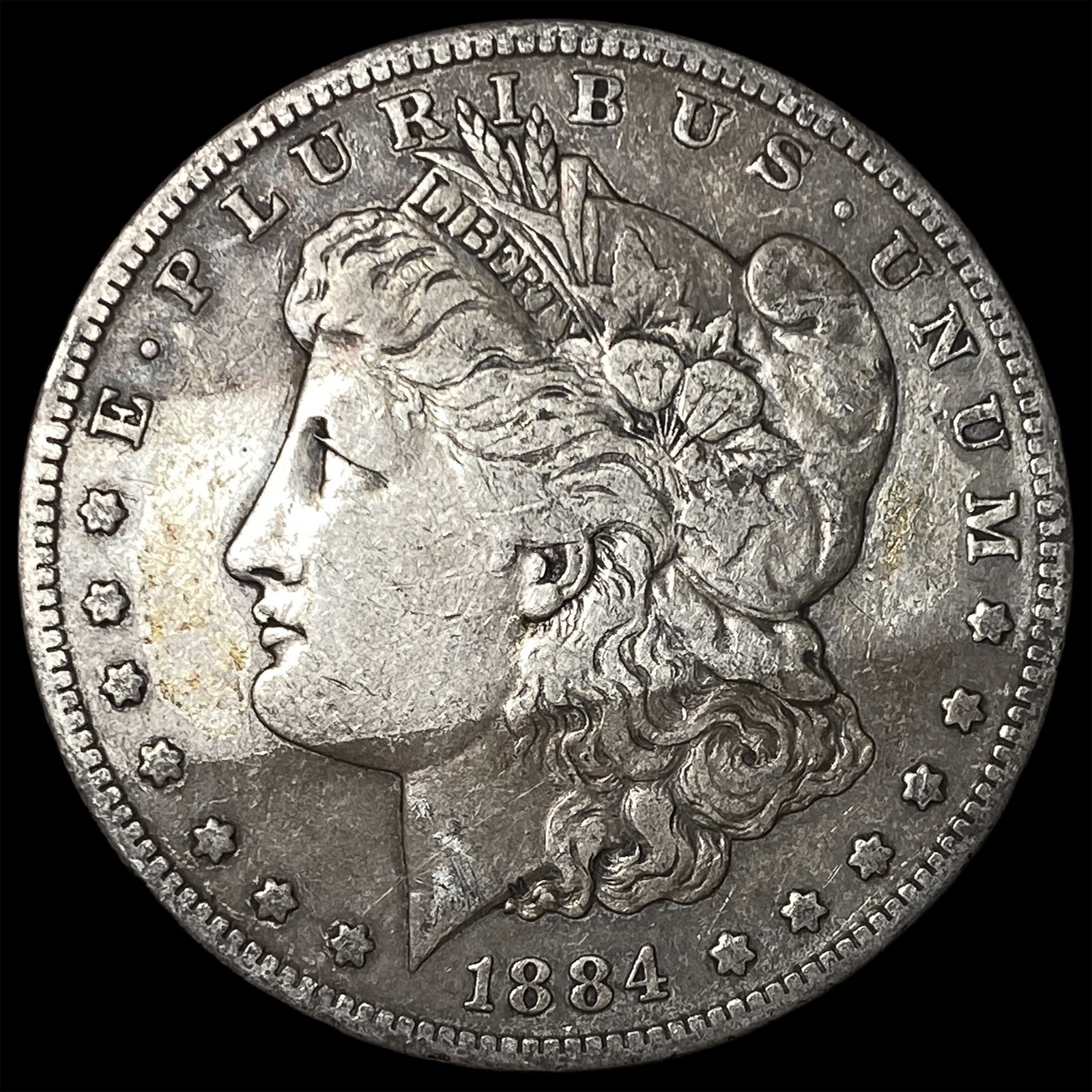 1884-S Silver Morgan Dollar NEARLY UNCIRCULATED (1 of 2)