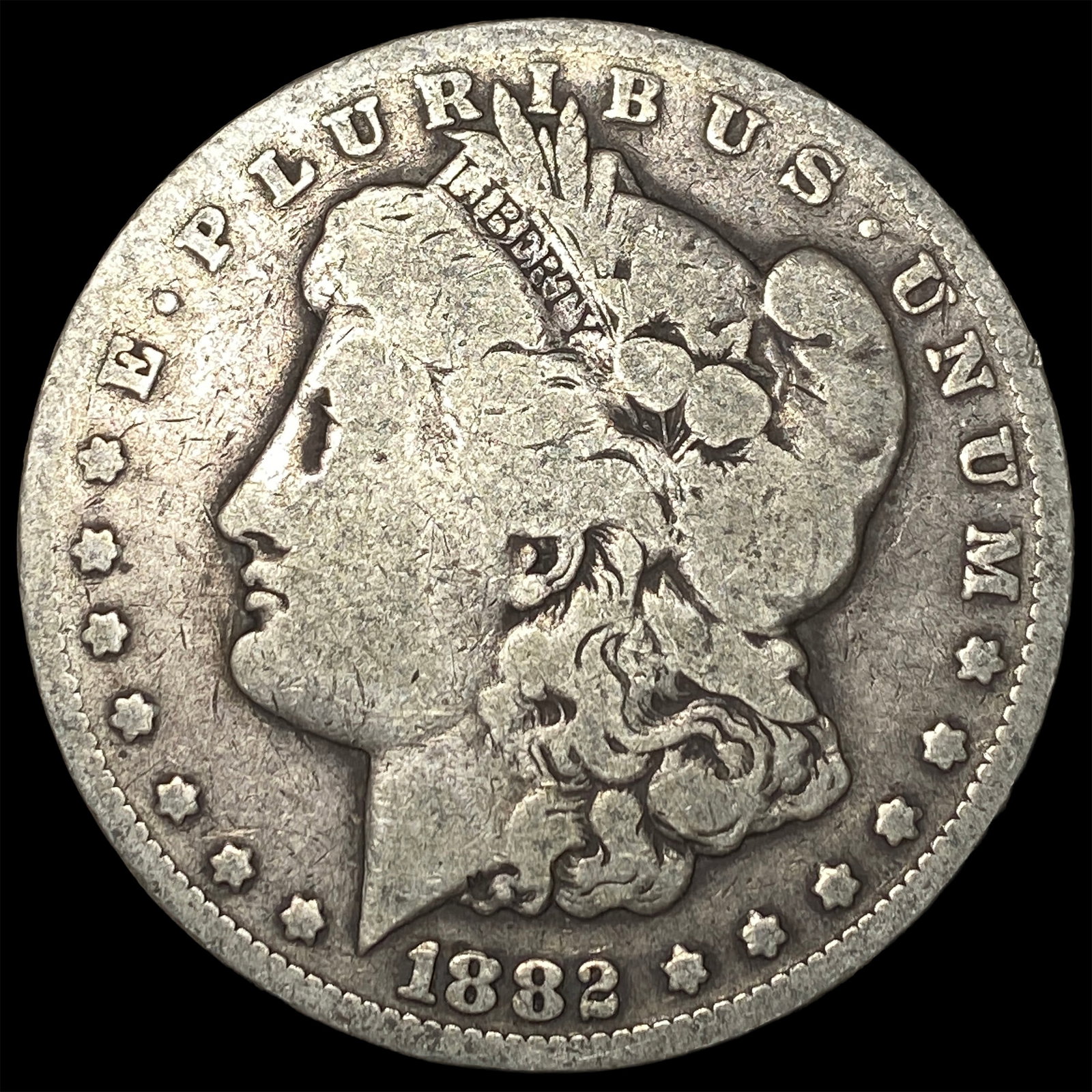 1882-CC Silver Morgan Dollar LIGHTLY CIRCULATED: 1882-CC Silver Morgan Dollar LIGHTLY CIRCULATED