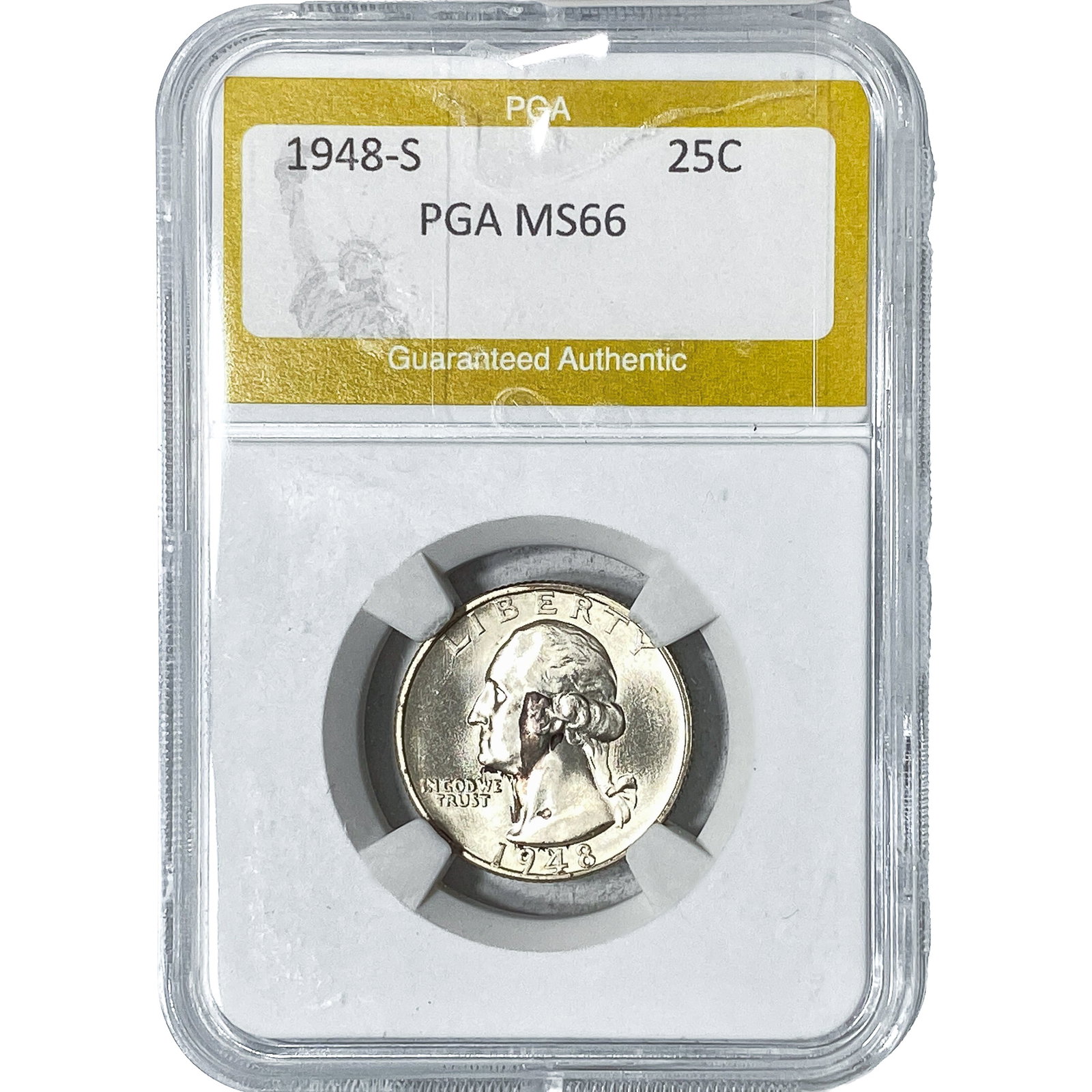 1948-S Washington Silver Quarter PGA MS66 (1 of 2)